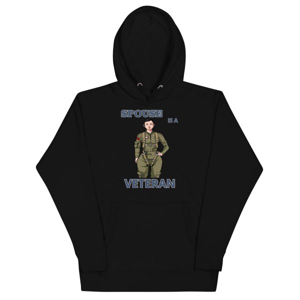 SPOUSE IS A VETERAN TOO FIFE Unisex Hoodie