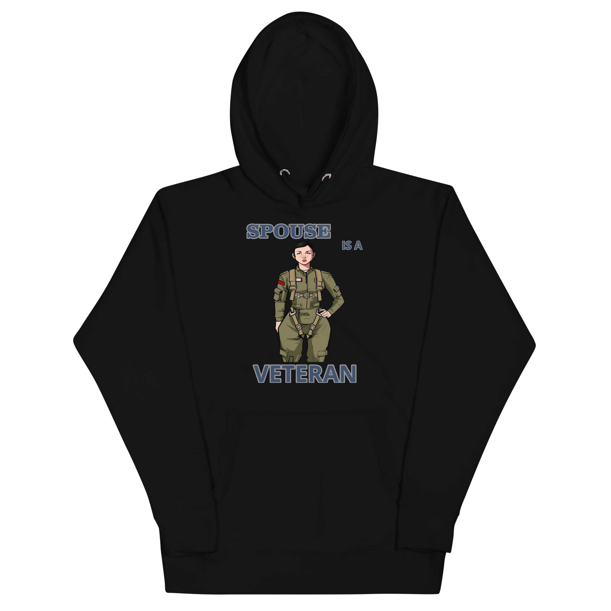 SPOUSE IS A VETERAN TOO FIFE Unisex Hoodie