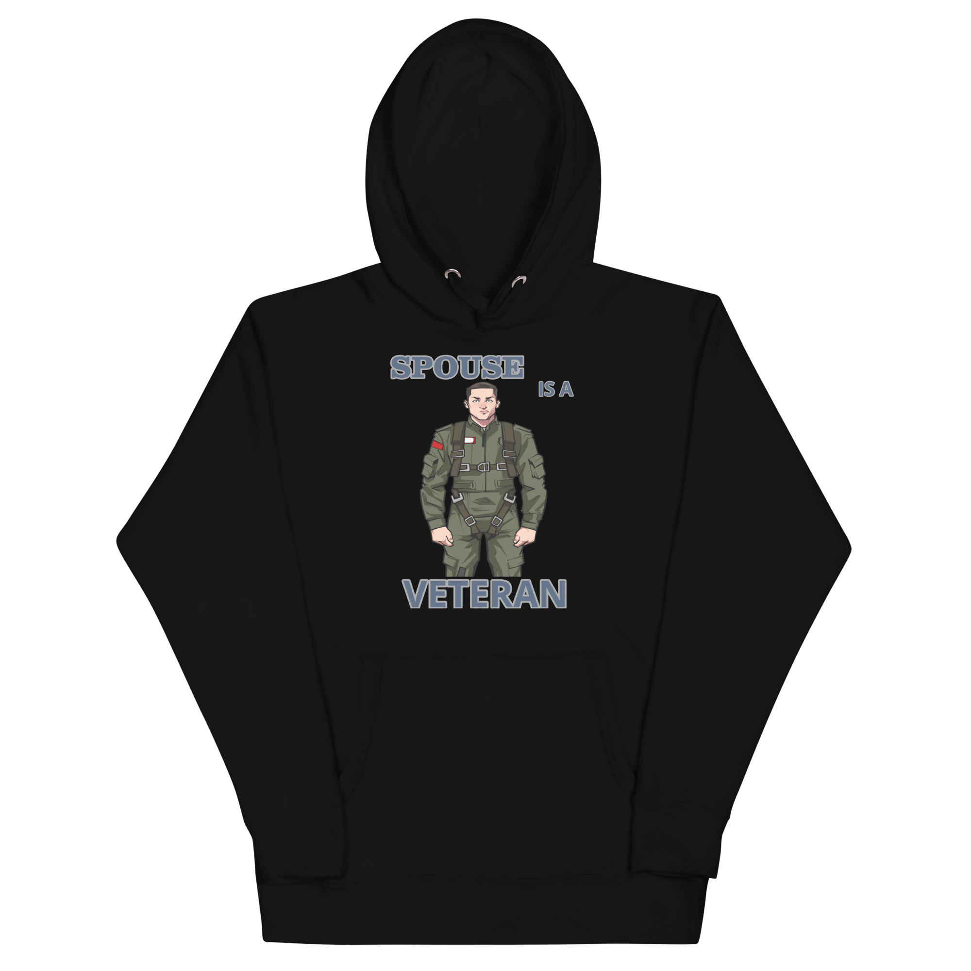 SPOUSE IS A VETERAN TOO FIFE Unisex Hoodie