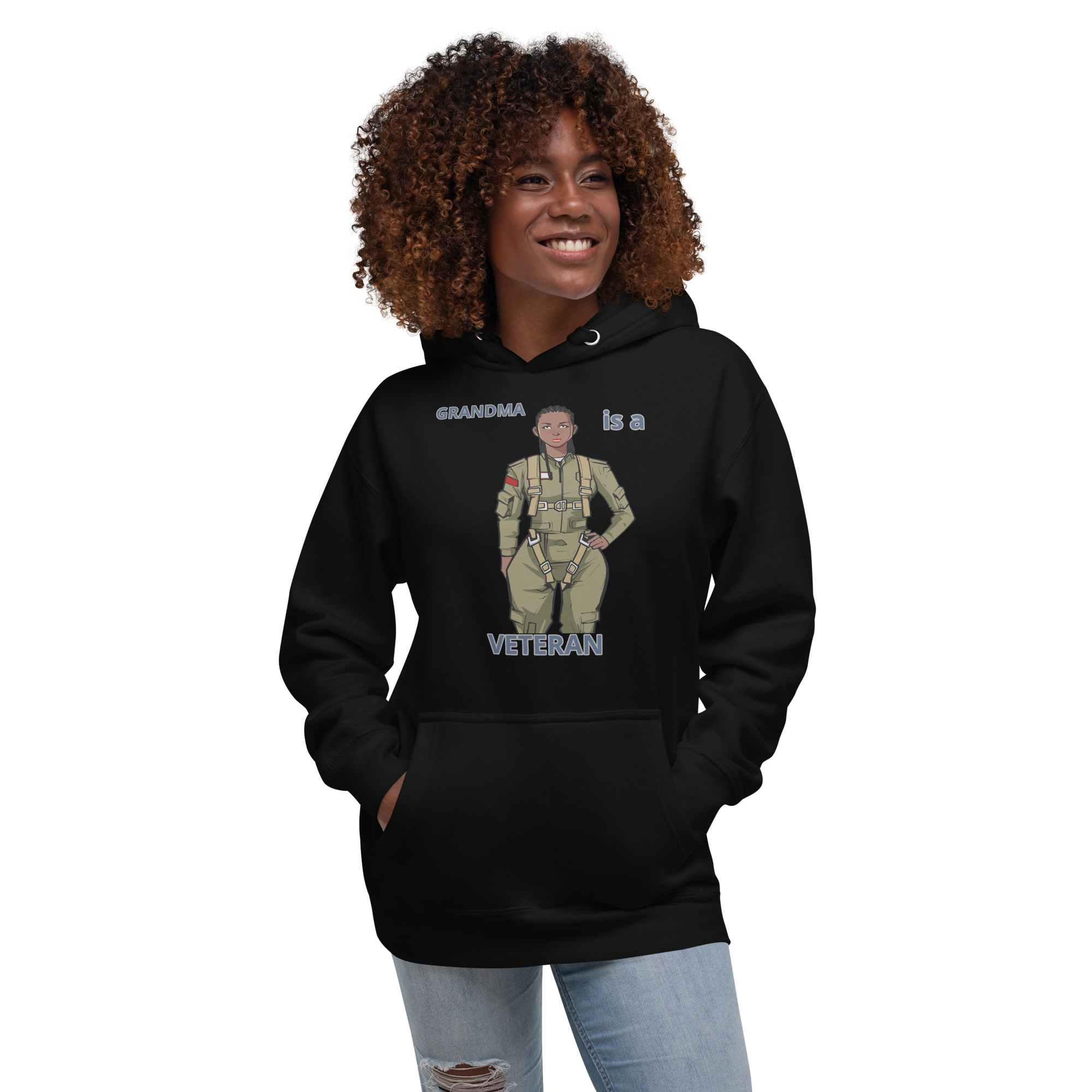 GRANDMA IS VETERAN TOO FIFE Unisex Hoodie
