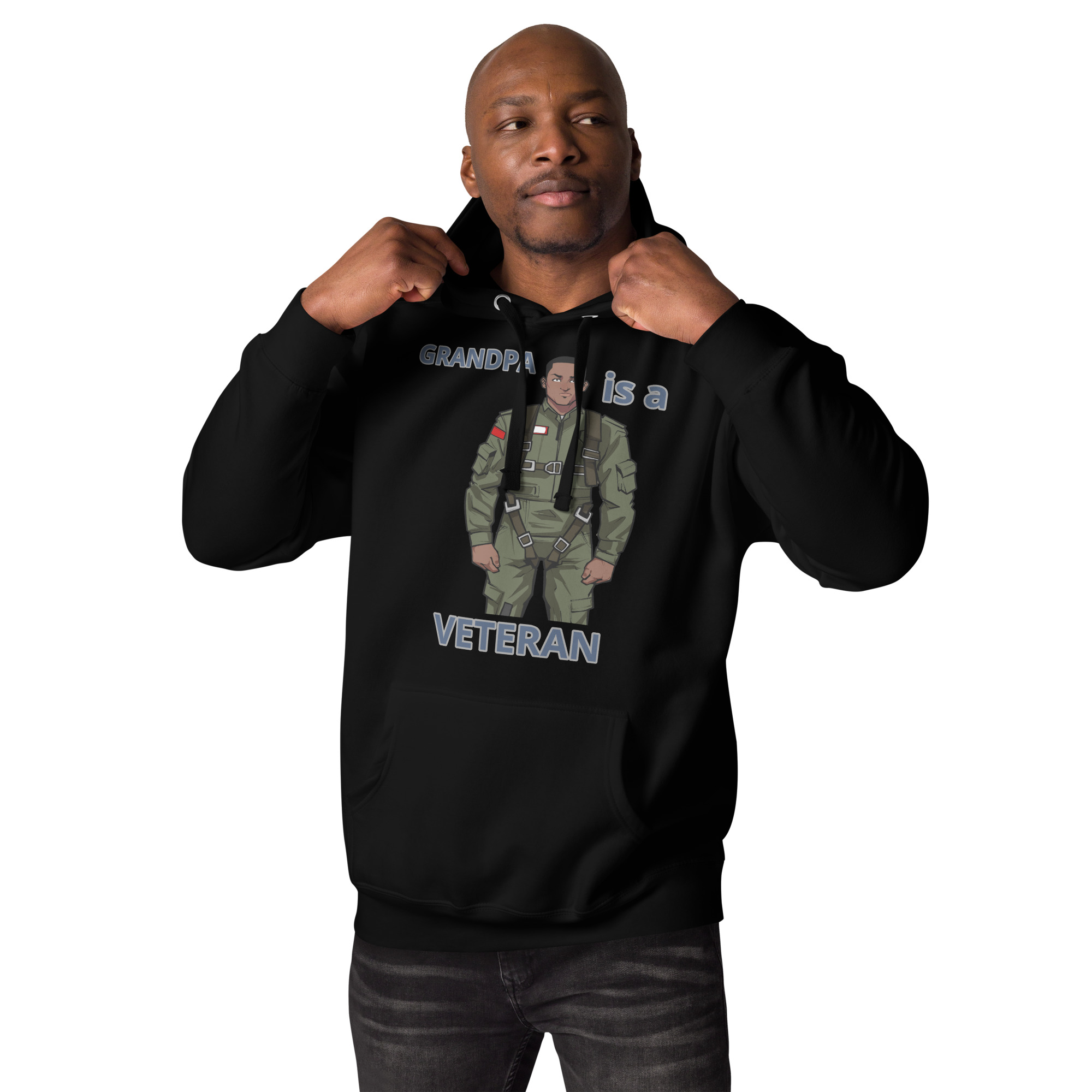 GRANDPA IS A VETERAN TOO FIFE Unisex Hoodie