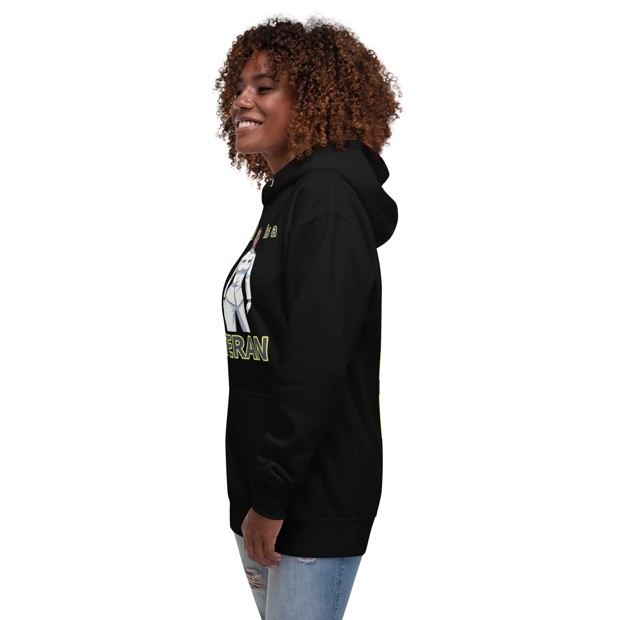 MOM IS A VETERAN TOO FIFE Unisex Hoodie - Image 4