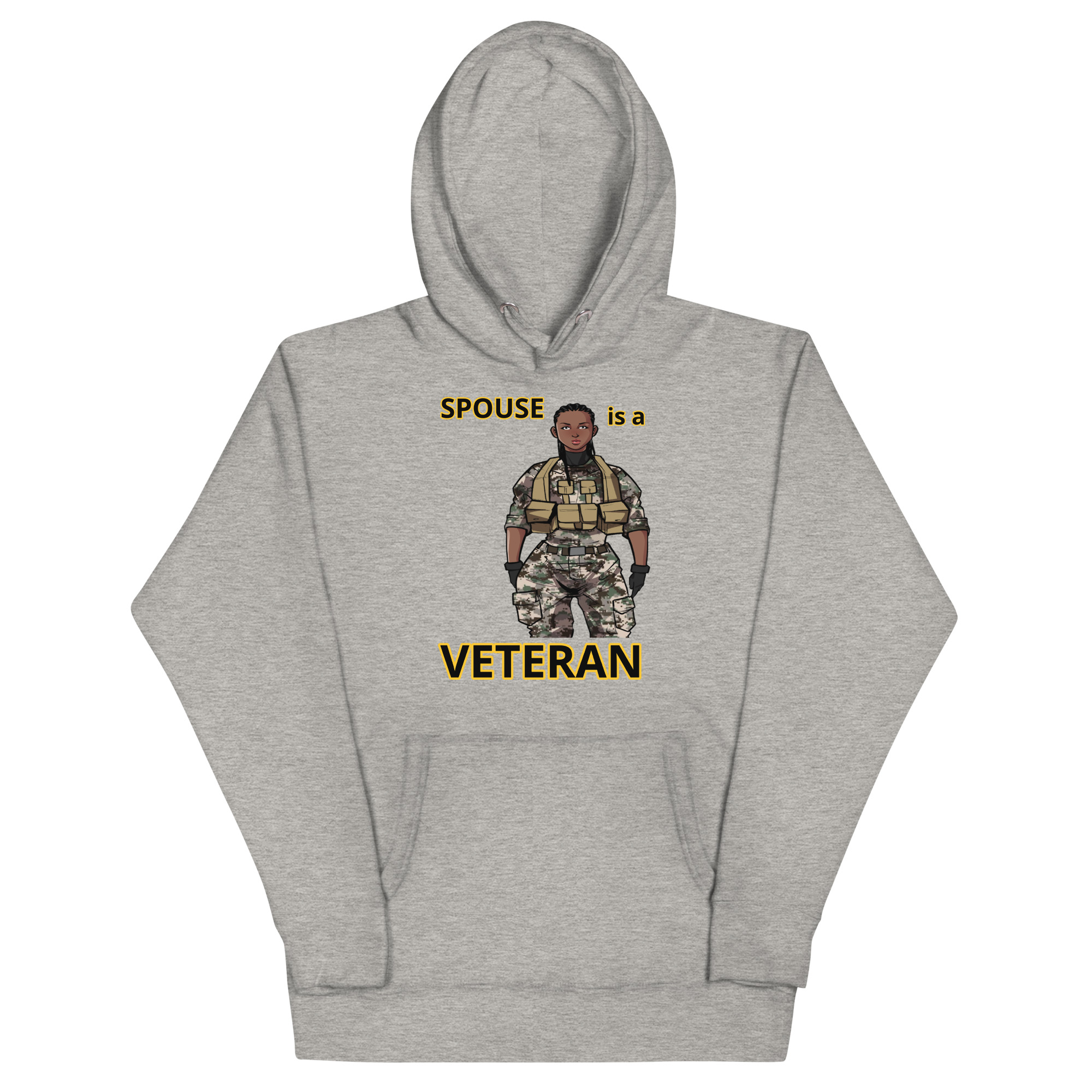 SPOUSE IS A VETERAN TOO FIFE Unisex Hoodie - Image 3