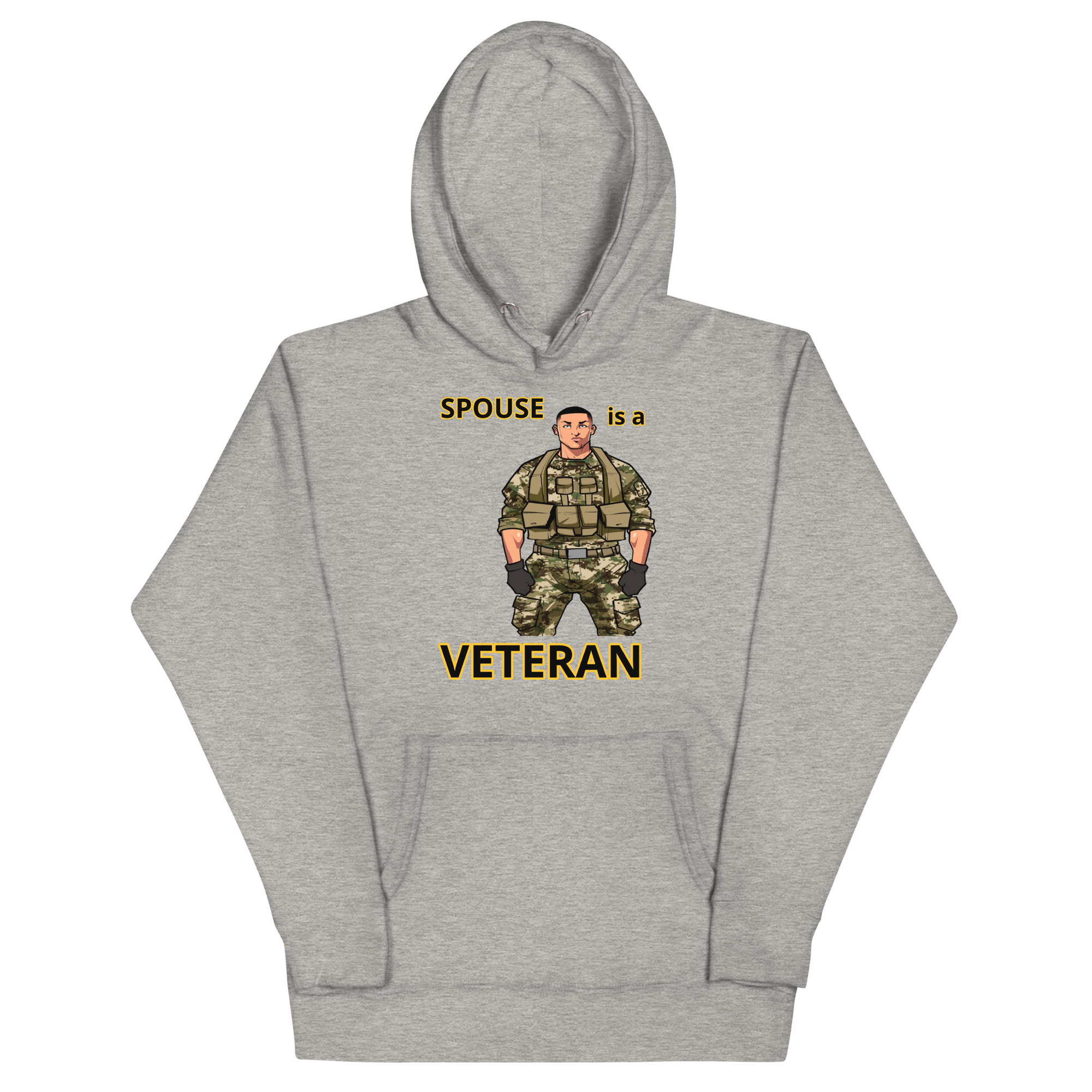 SPOUSE IS A VETERAN TOO FIFE Unisex Hoodie - Image 3