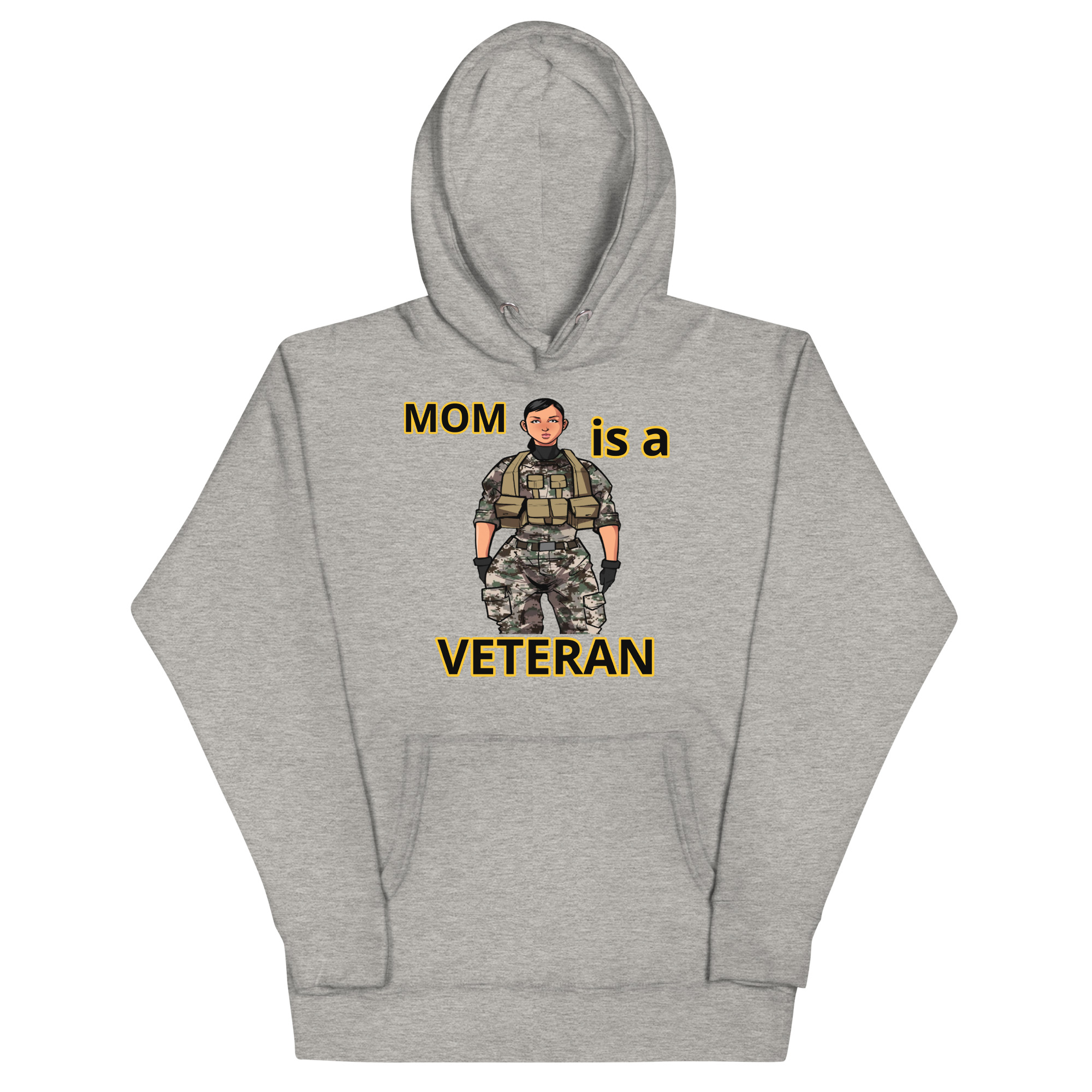 MOM IS A VETERAN TOO FIFE Unisex Hoodie - Image 3