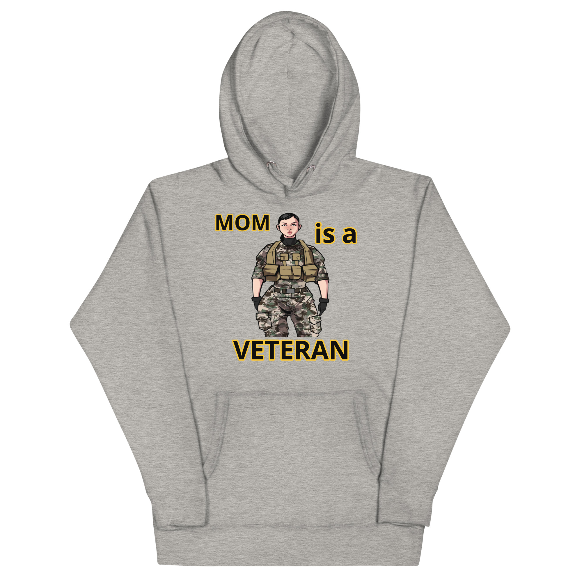 MOM IS A VETERAN TOO FIFE Unisex Hoodie - Image 3