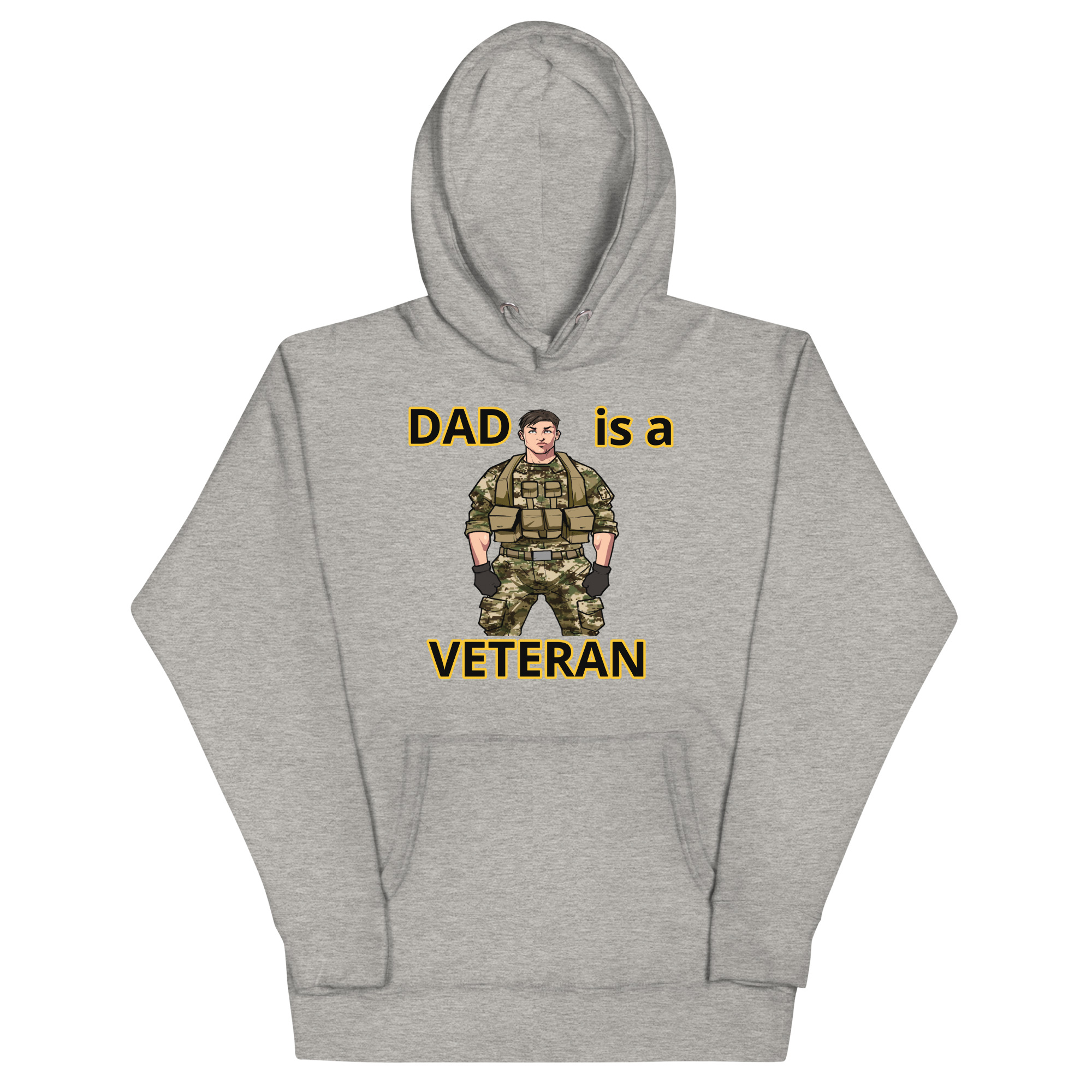 DAD IS A VETERAN TOO FIFE Unisex Hoodie - Image 3