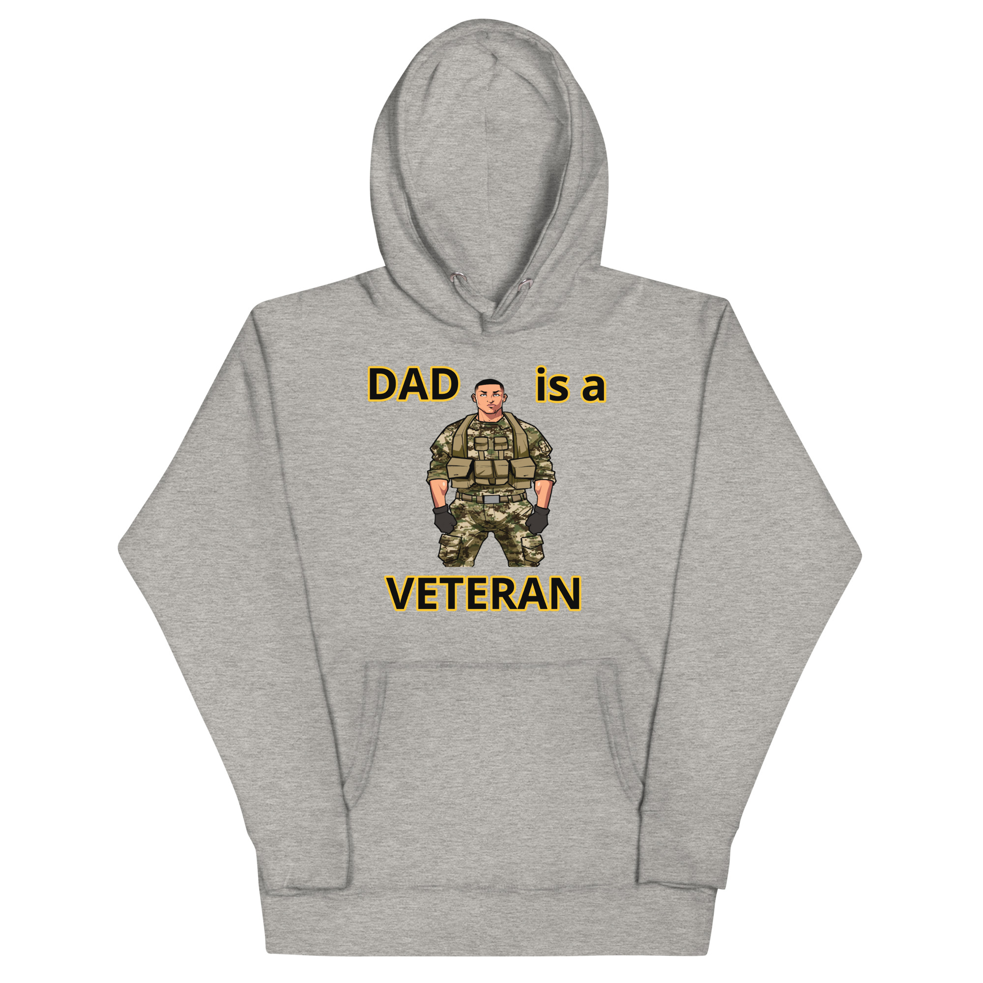 DAD IS A VETERAN TOO FIFE Unisex Hoodie - Image 3