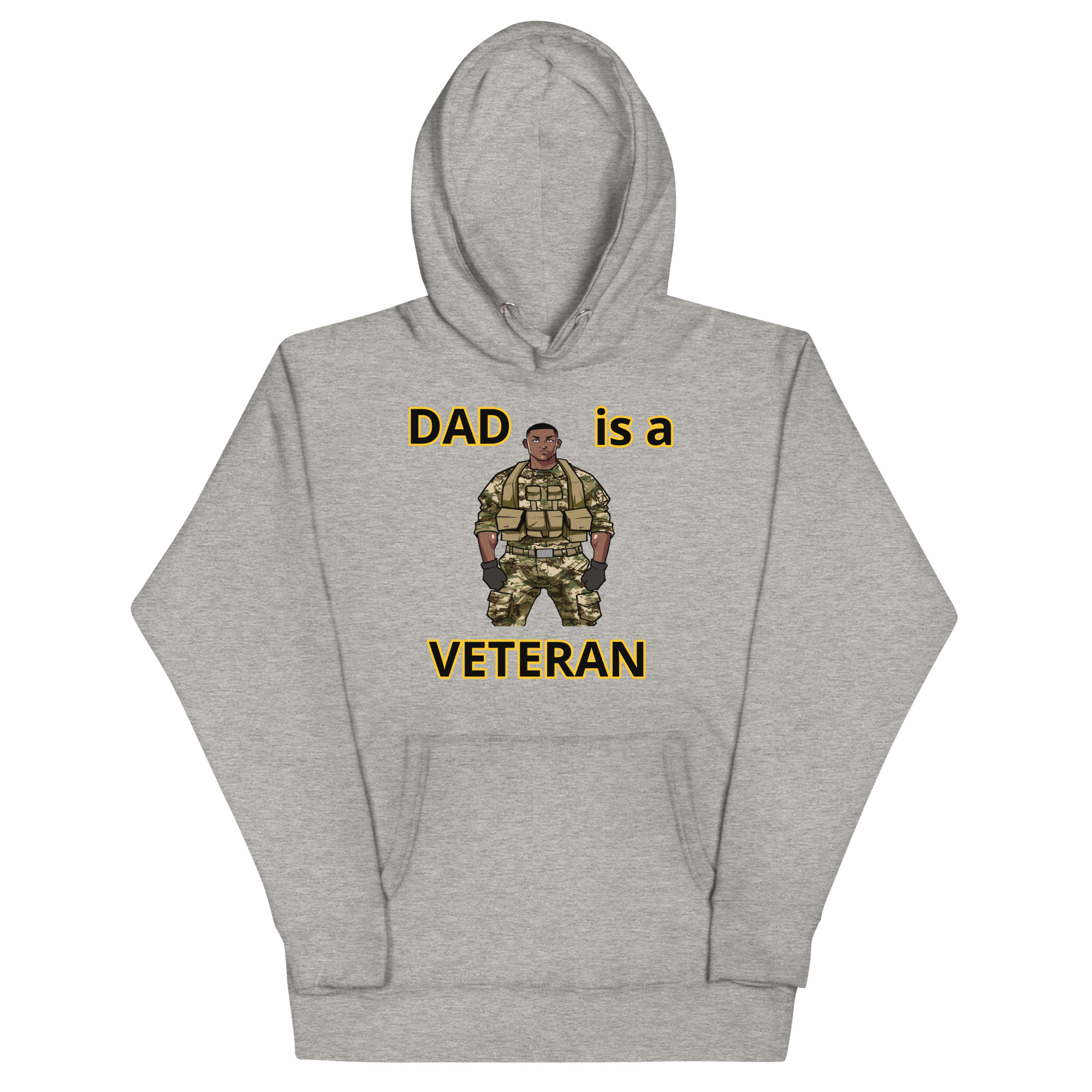 DAD IS A VETERAN TOO FIFE Unisex Hoodie - Image 3