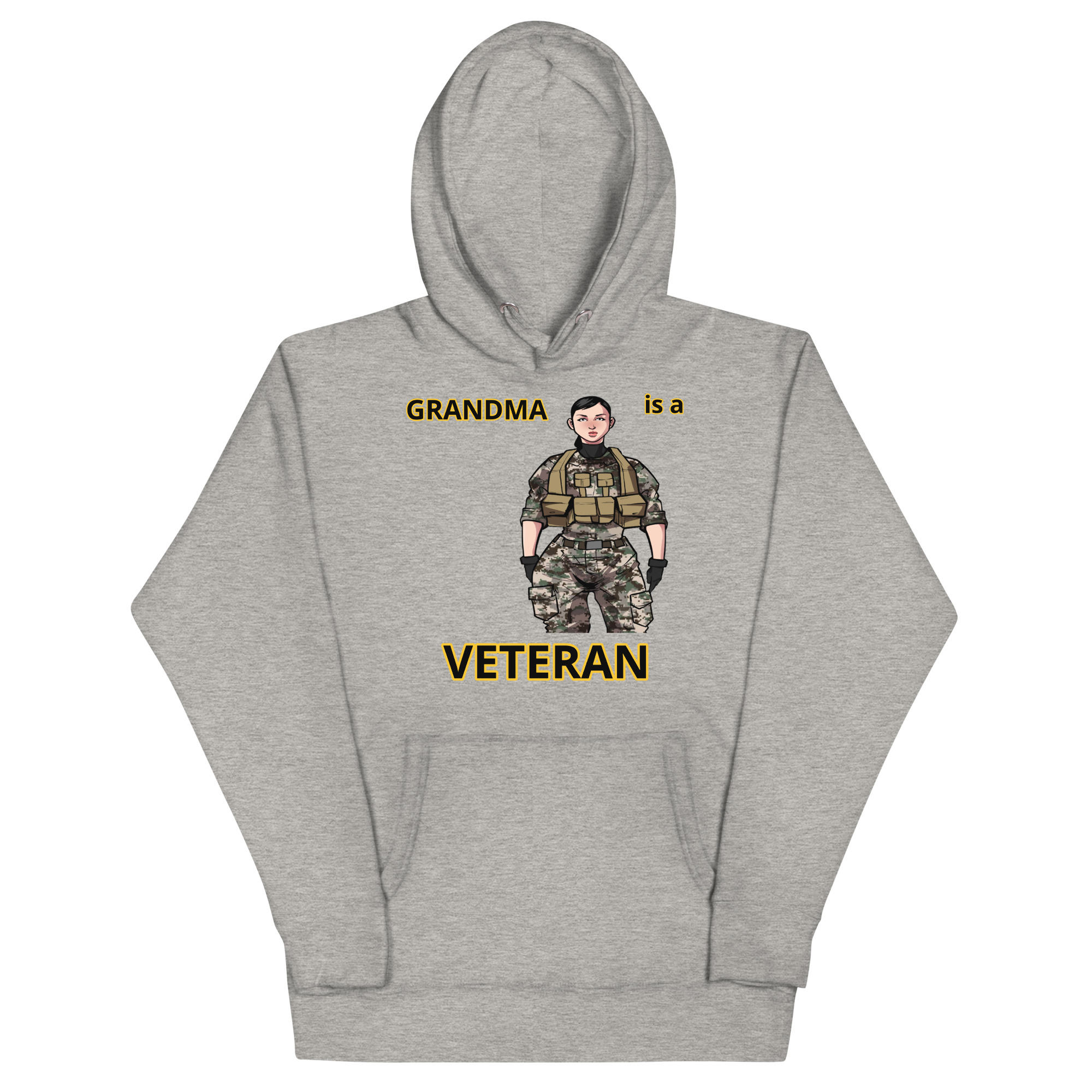 GRANDMA IS VETERAN TOO FIFE Unisex Hoodie - Image 3
