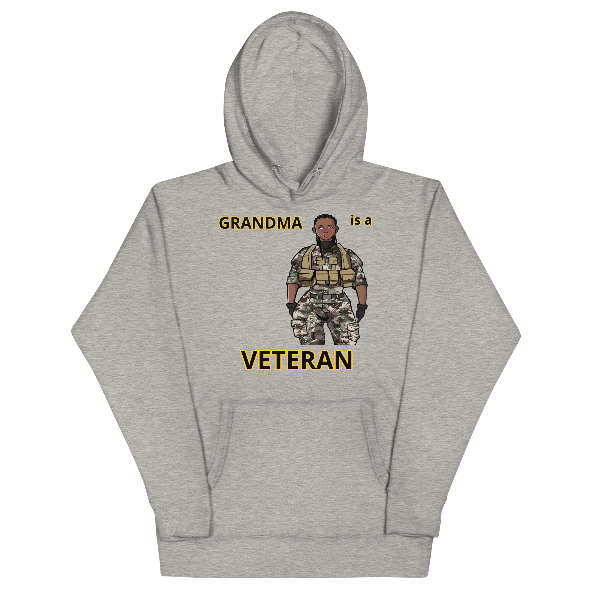 GRANDMA IS VETERAN TOO FIFE Unisex Hoodie - Image 3
