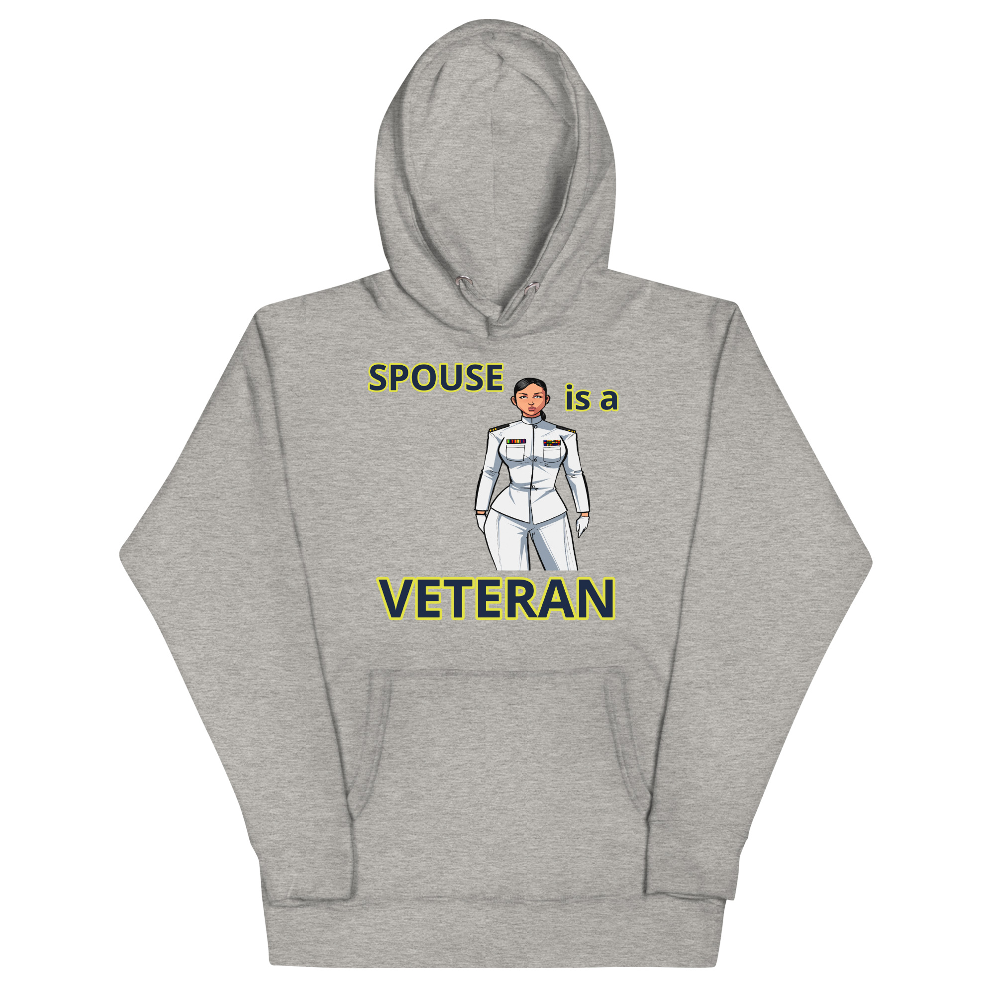 SPOUSE IS A VETERAN TOO FIFE Unisex Hoodie - Image 3