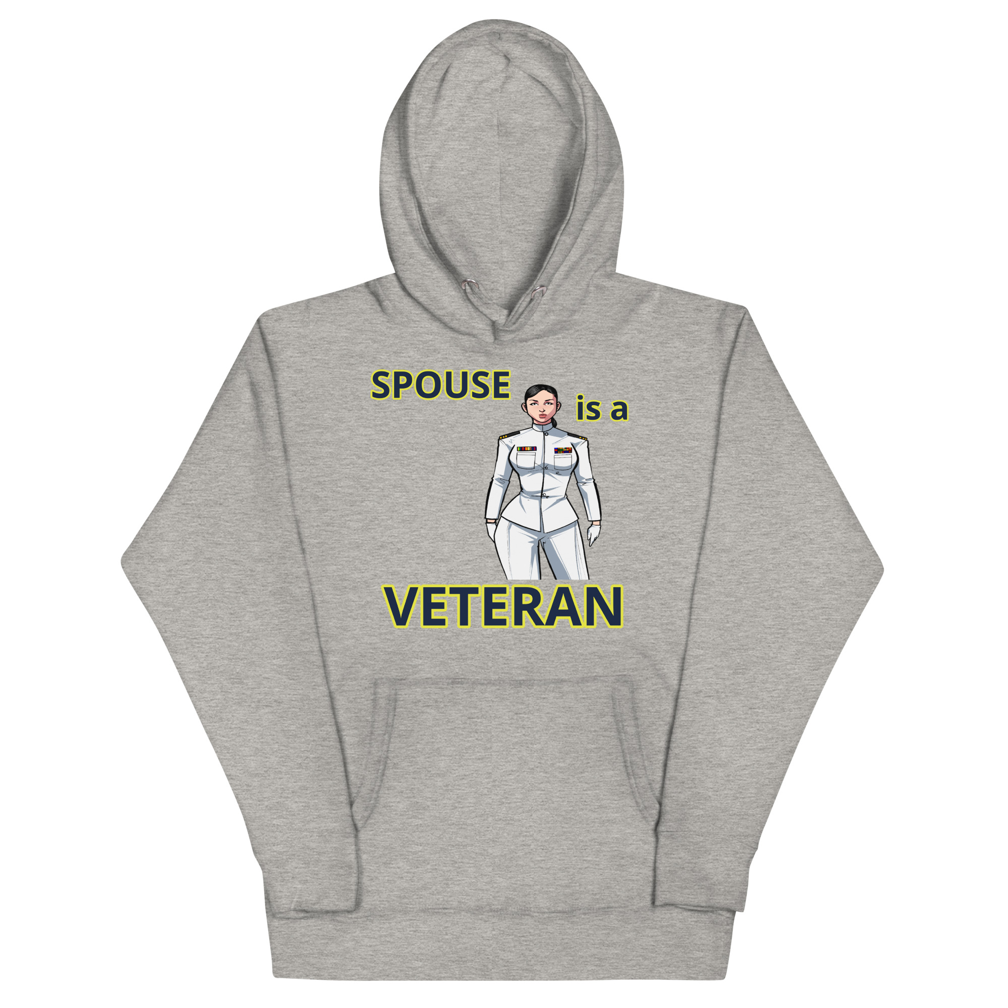 SPOUSE IS A VETERAN TOO FIFE Unisex Hoodie - Image 3