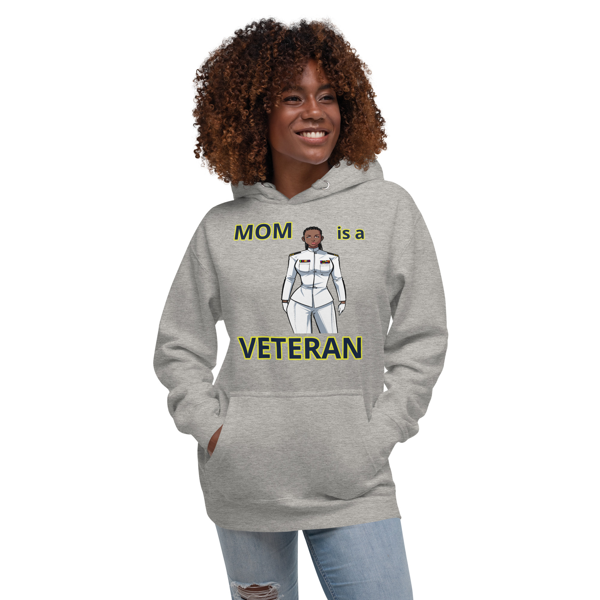 MOM IS A VETERAN TOO FIFE Unisex Hoodie