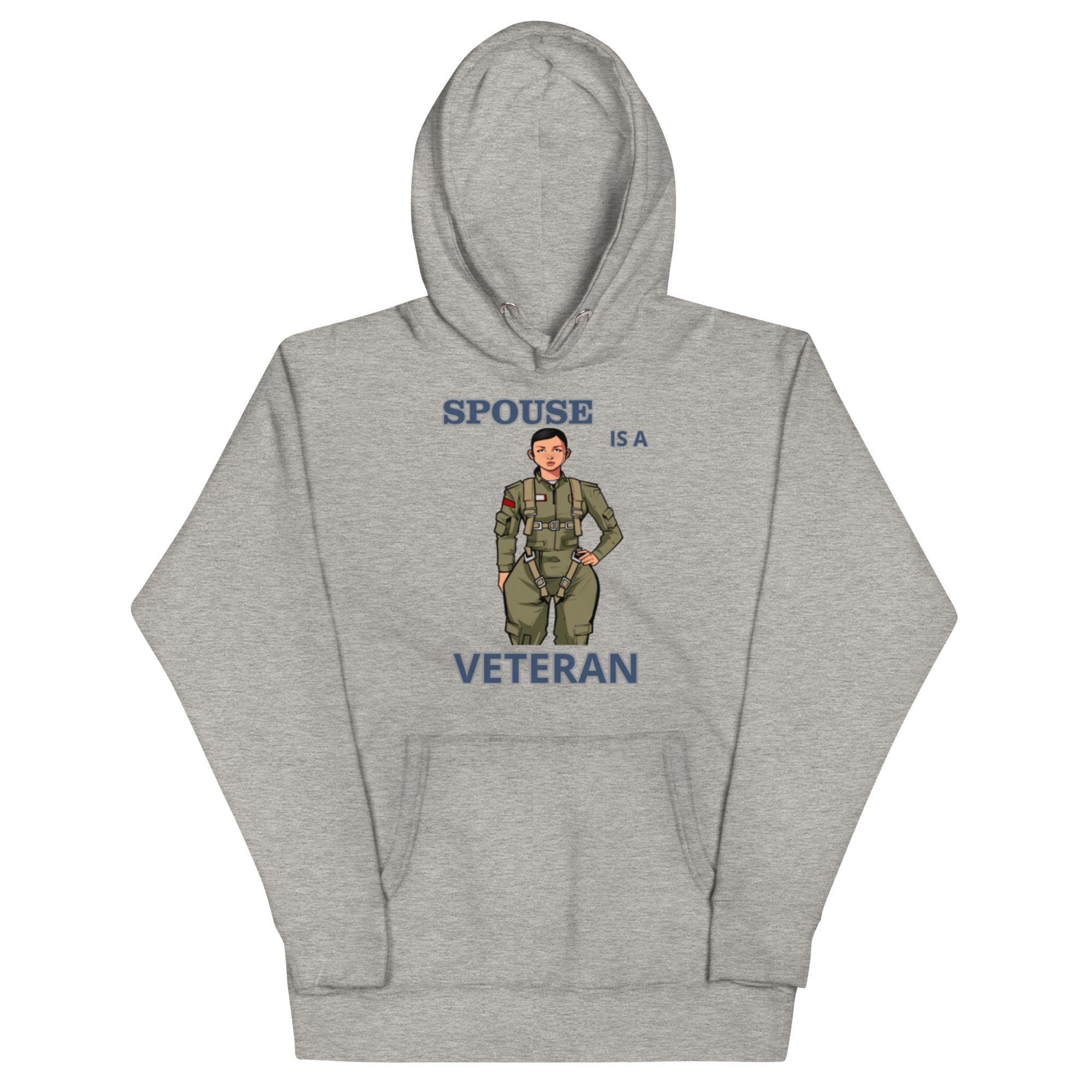 SPOUSE IS A VETERAN TOO FIFE Unisex Hoodie - Image 3