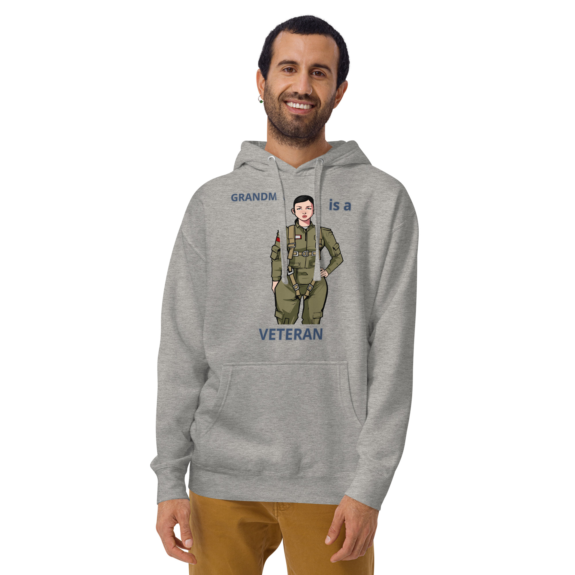 GRANDMA IS VETERAN TOO FIFE Unisex Hoodie - Image 5