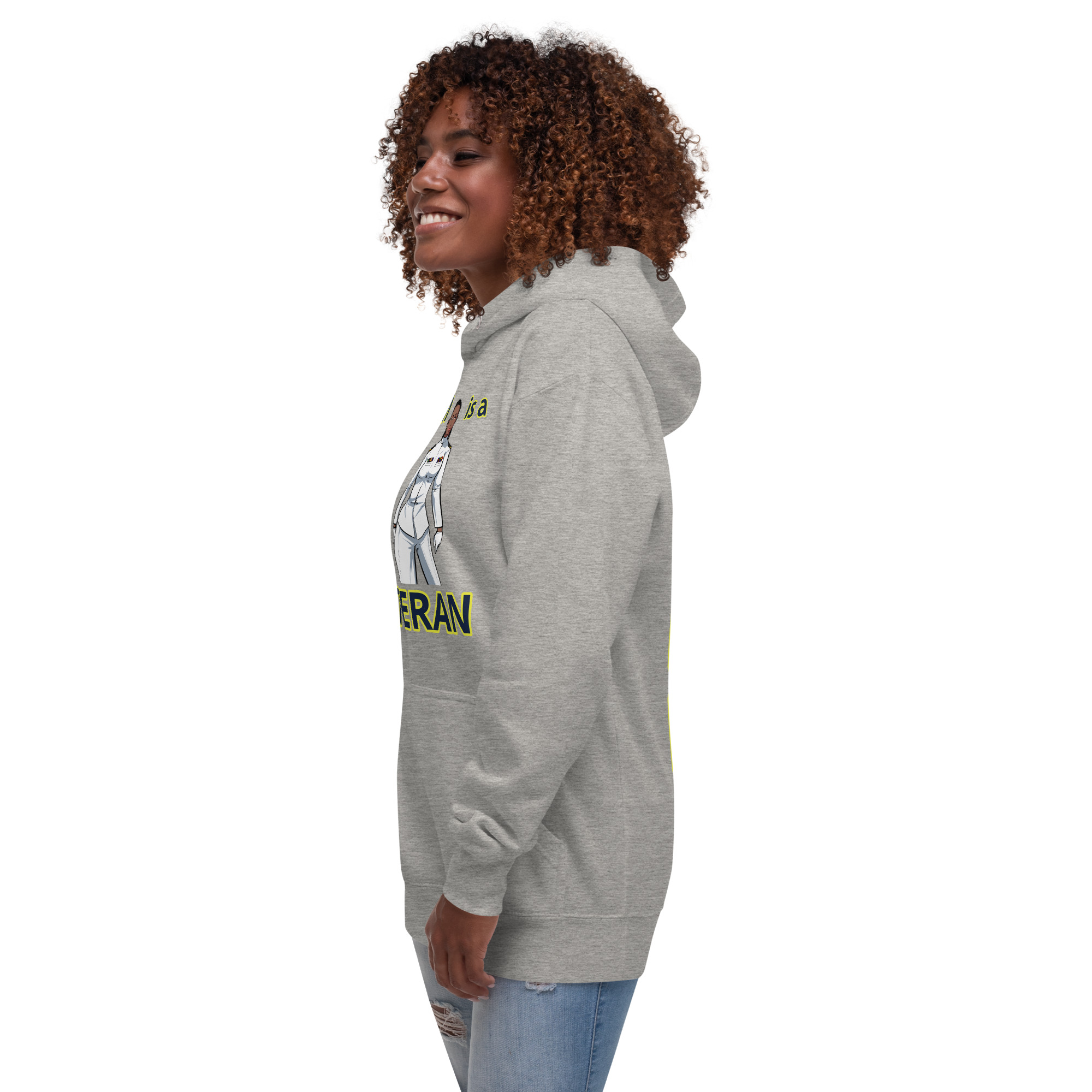 MOM IS A VETERAN TOO FIFE Unisex Hoodie - Image 7