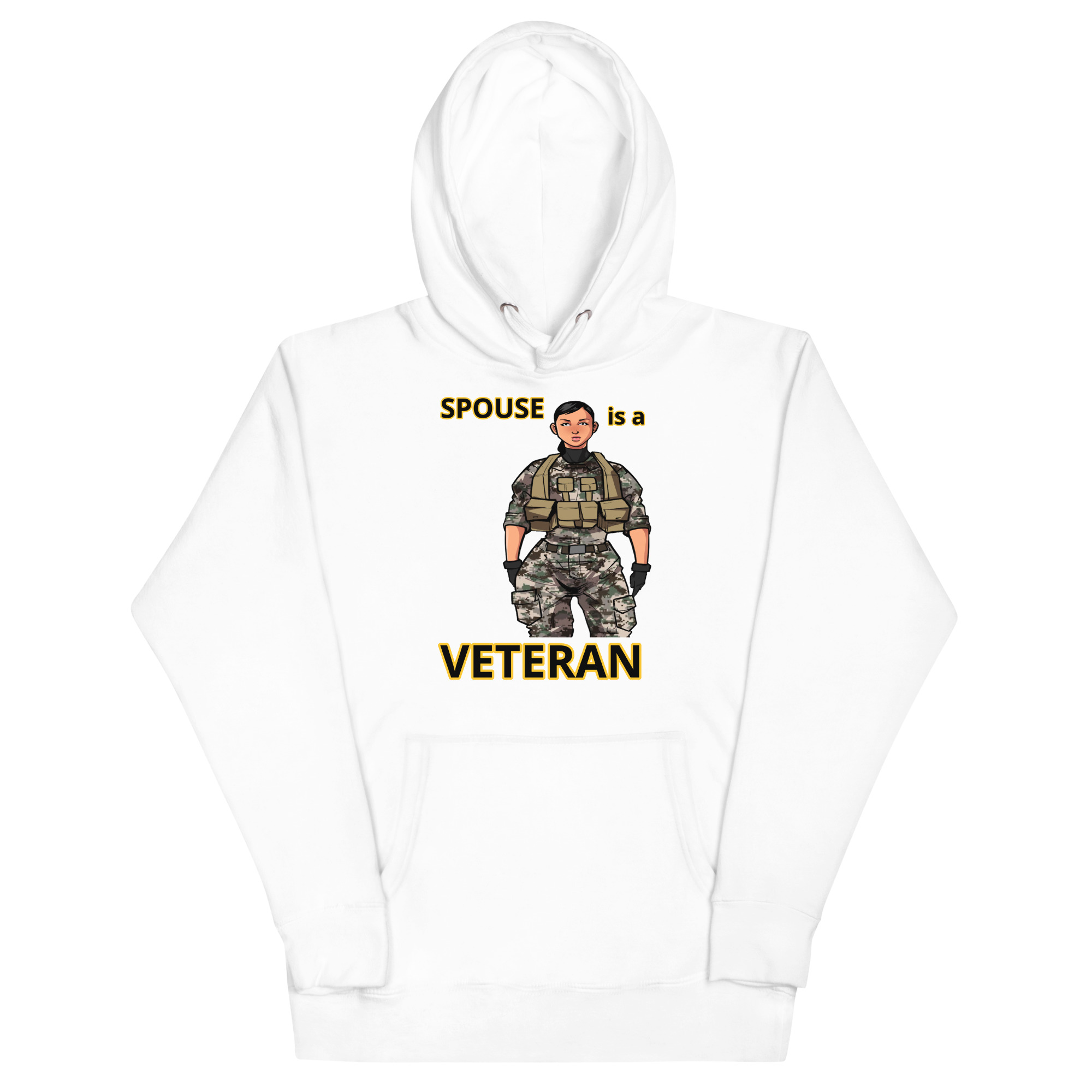 SPOUSE IS A VETERAN TOO FIFE Unisex Hoodie - Image 5