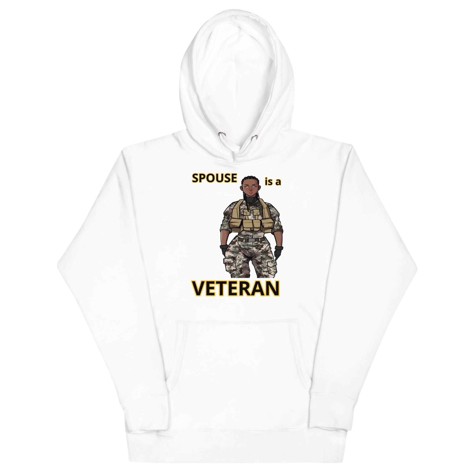 SPOUSE IS A VETERAN TOO FIFE Unisex Hoodie - Image 5