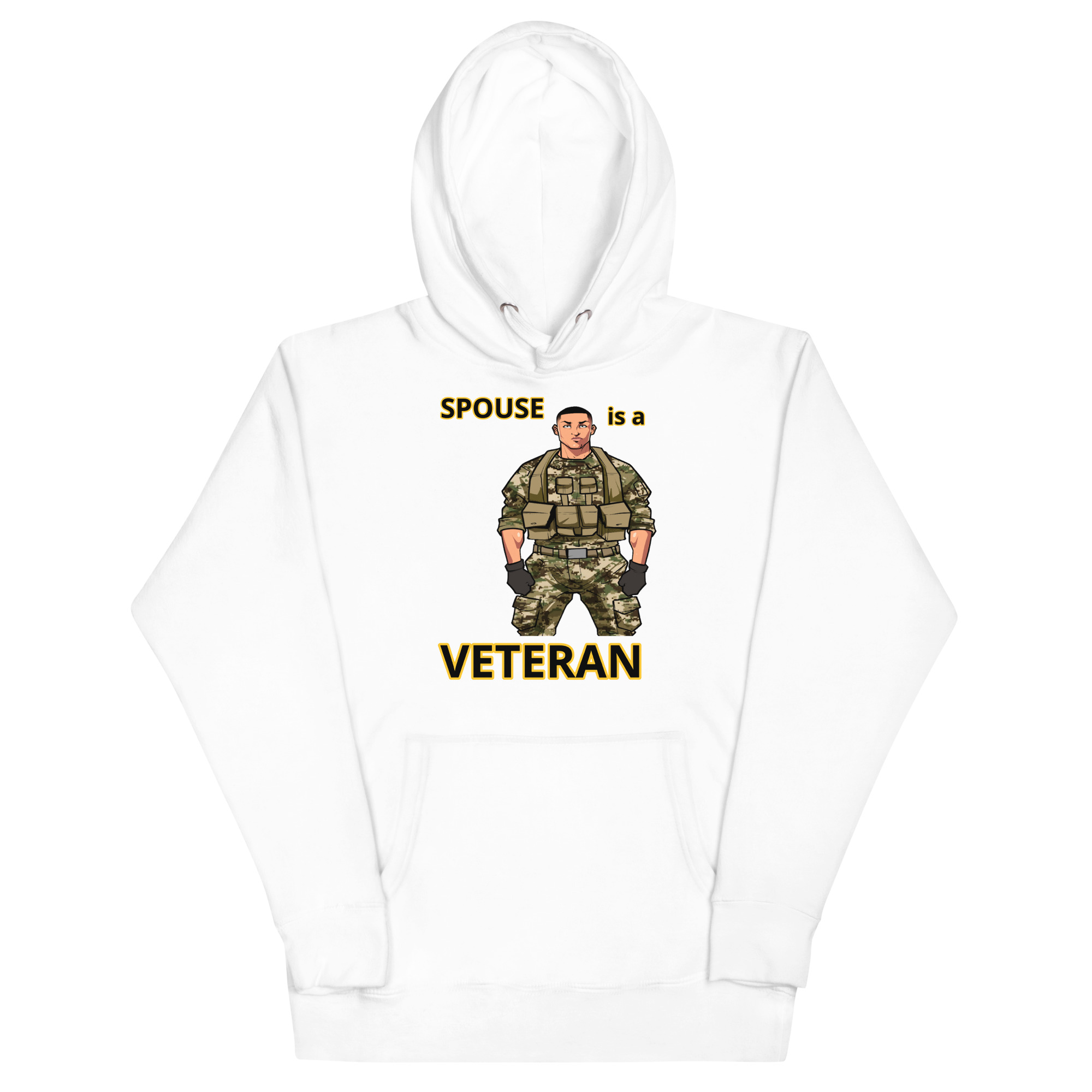 SPOUSE IS A VETERAN TOO FIFE Unisex Hoodie - Image 5