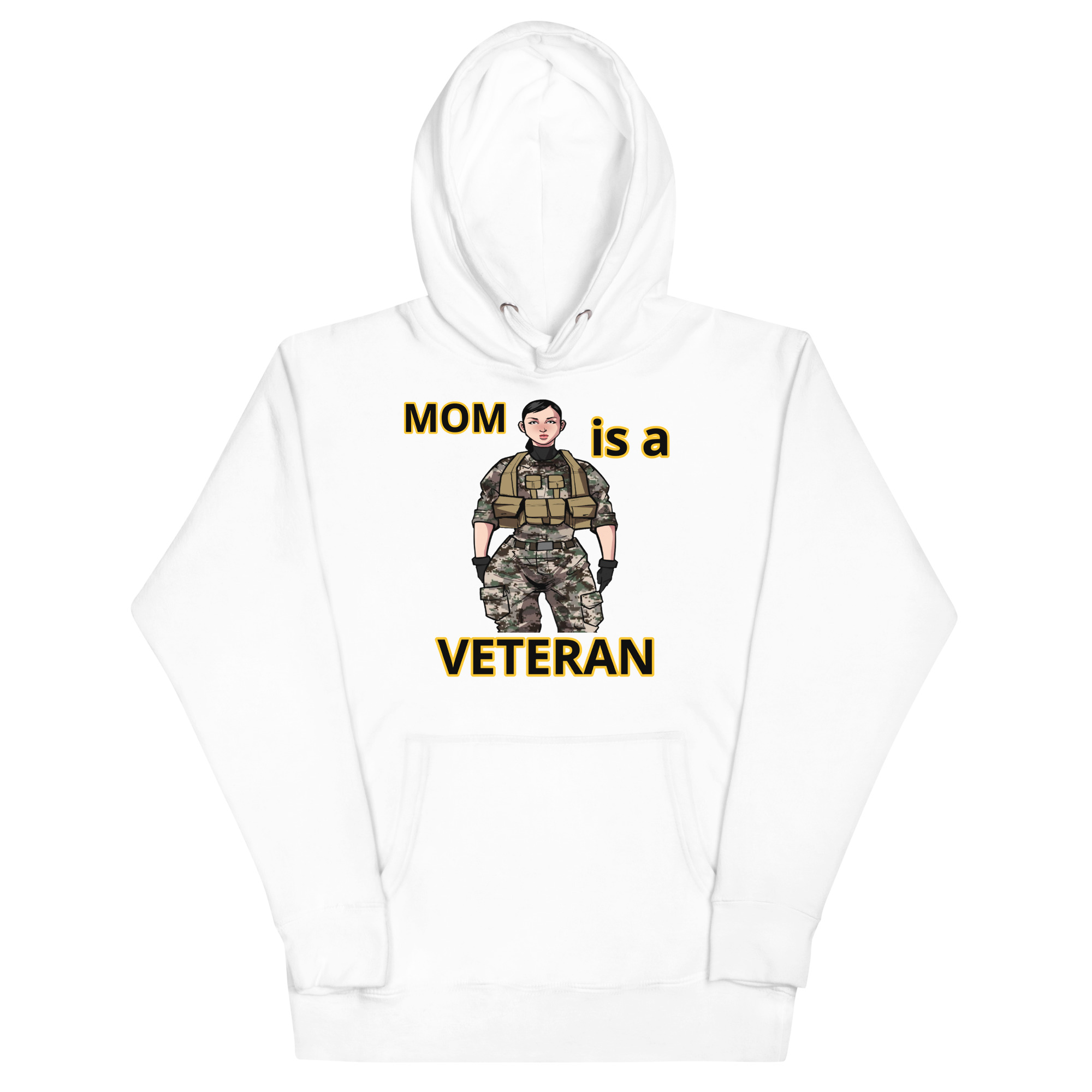 MOM IS A VETERAN TOO FIFE Unisex Hoodie - Image 5