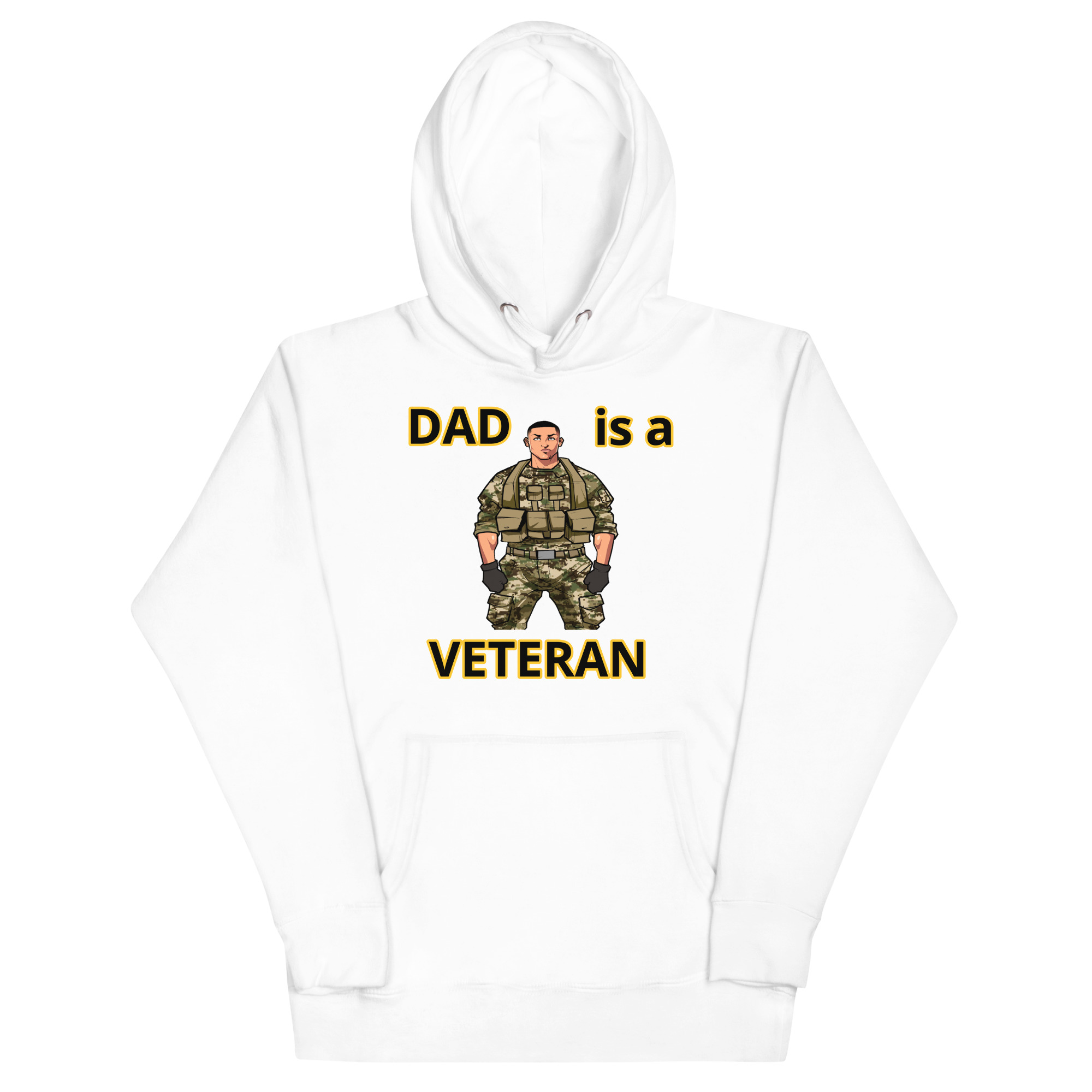 DAD IS A VETERAN TOO FIFE Unisex Hoodie - Image 5