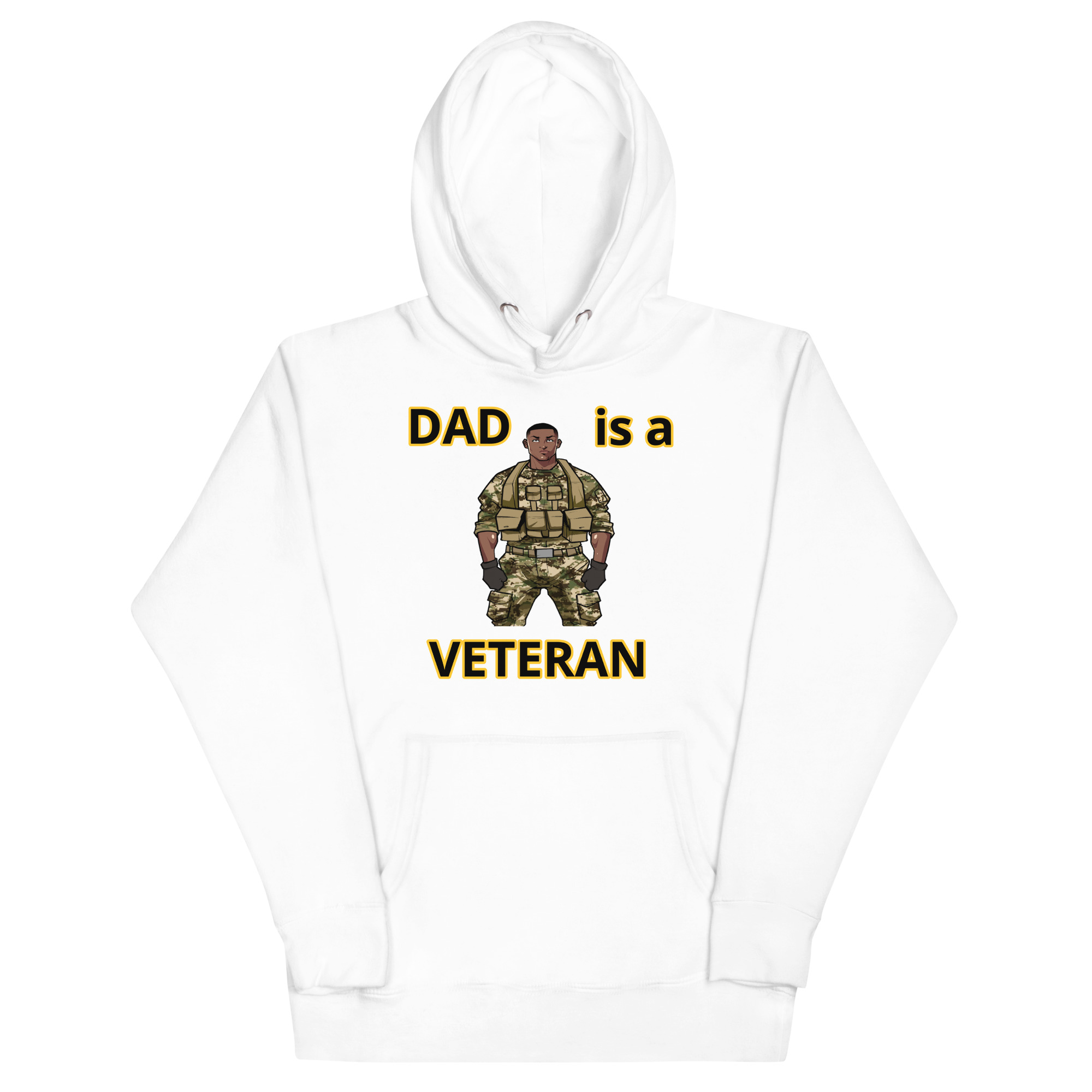 DAD IS A VETERAN TOO FIFE Unisex Hoodie - Image 5