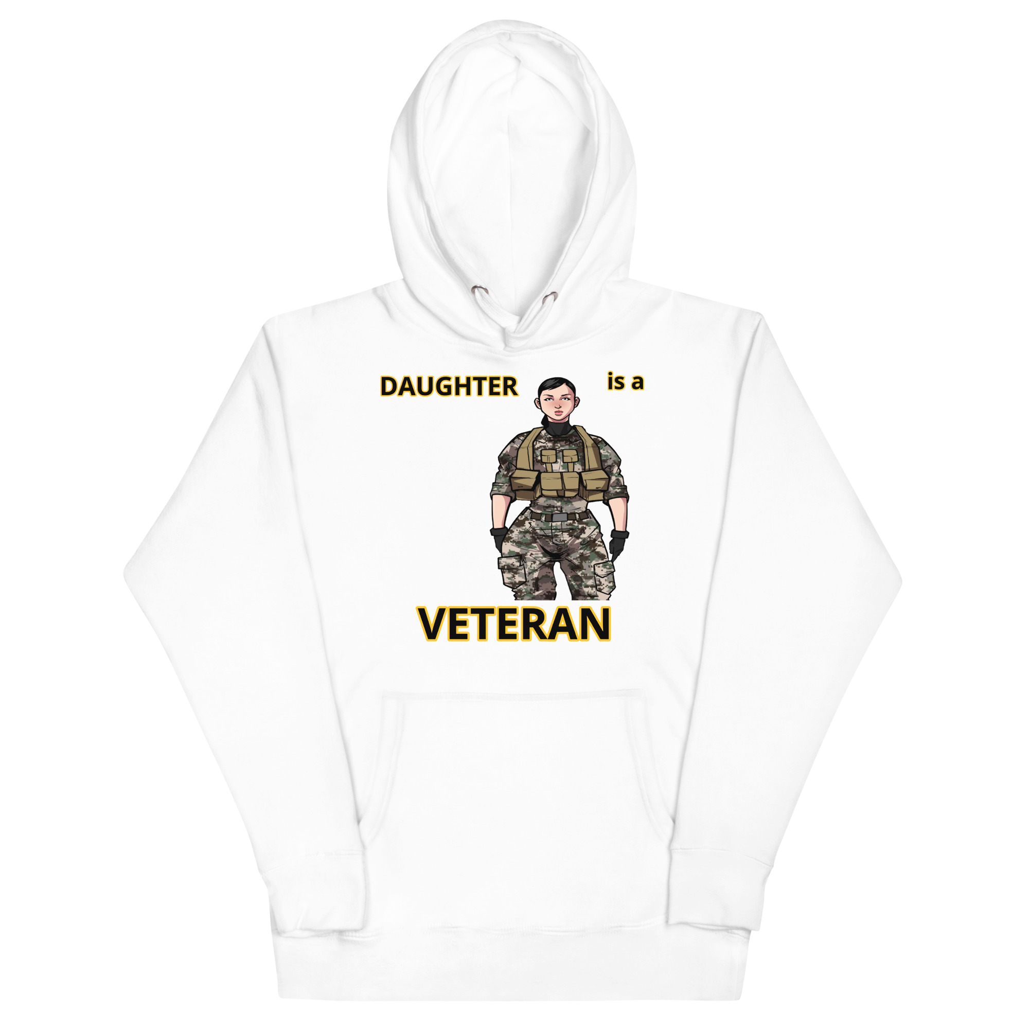 DAUGHTER IS A VETERAN TOO FIFE Unisex Hoodie - Image 5