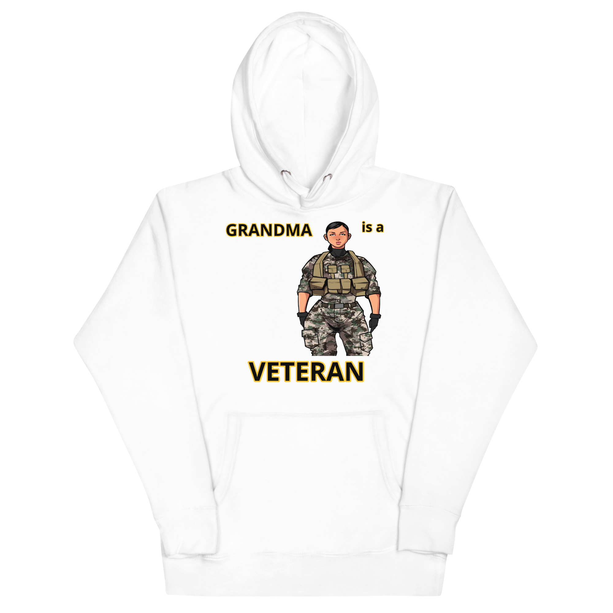 GRANDMA IS VETERAN TOO FIFE Unisex Hoodie - Image 5