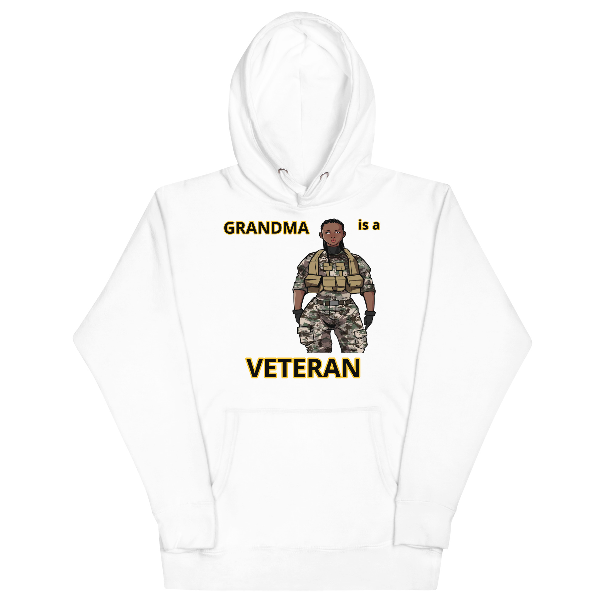 GRANDMA IS VETERAN TOO FIFE Unisex Hoodie - Image 5