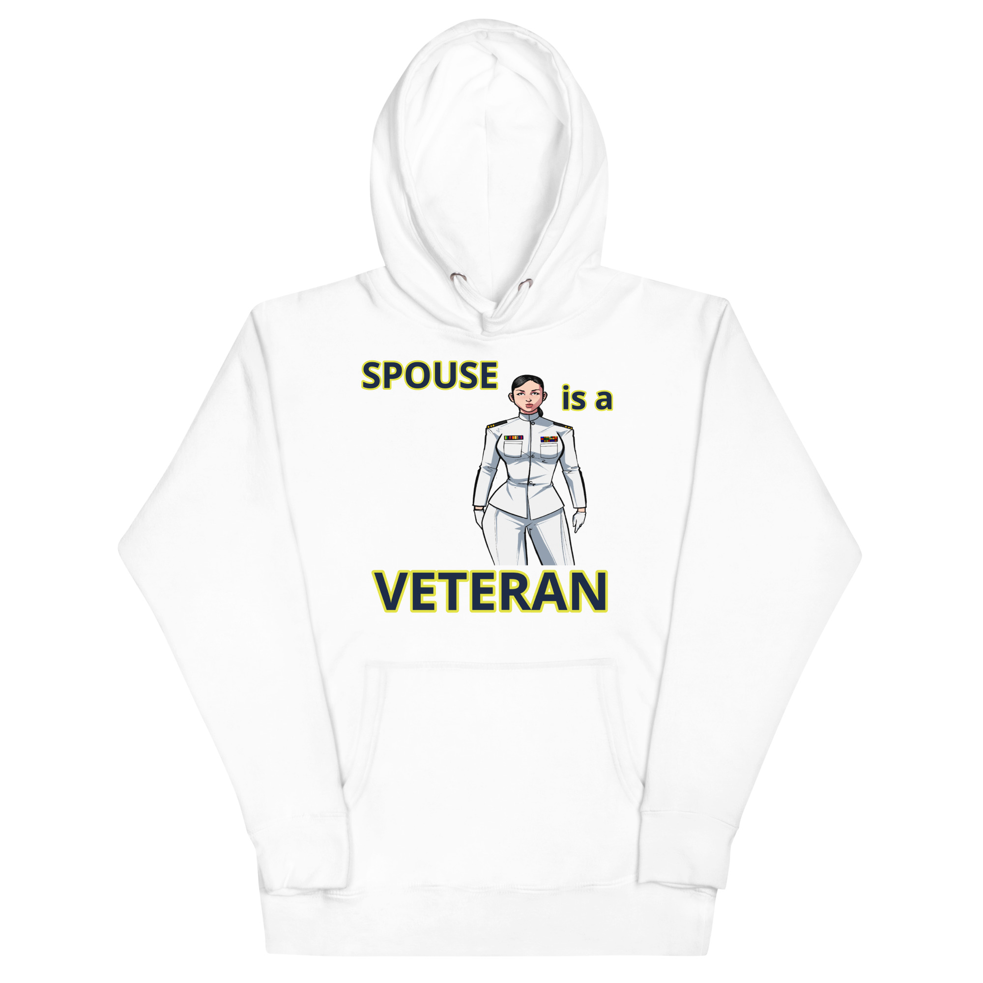 SPOUSE IS A VETERAN TOO FIFE Unisex Hoodie - Image 5