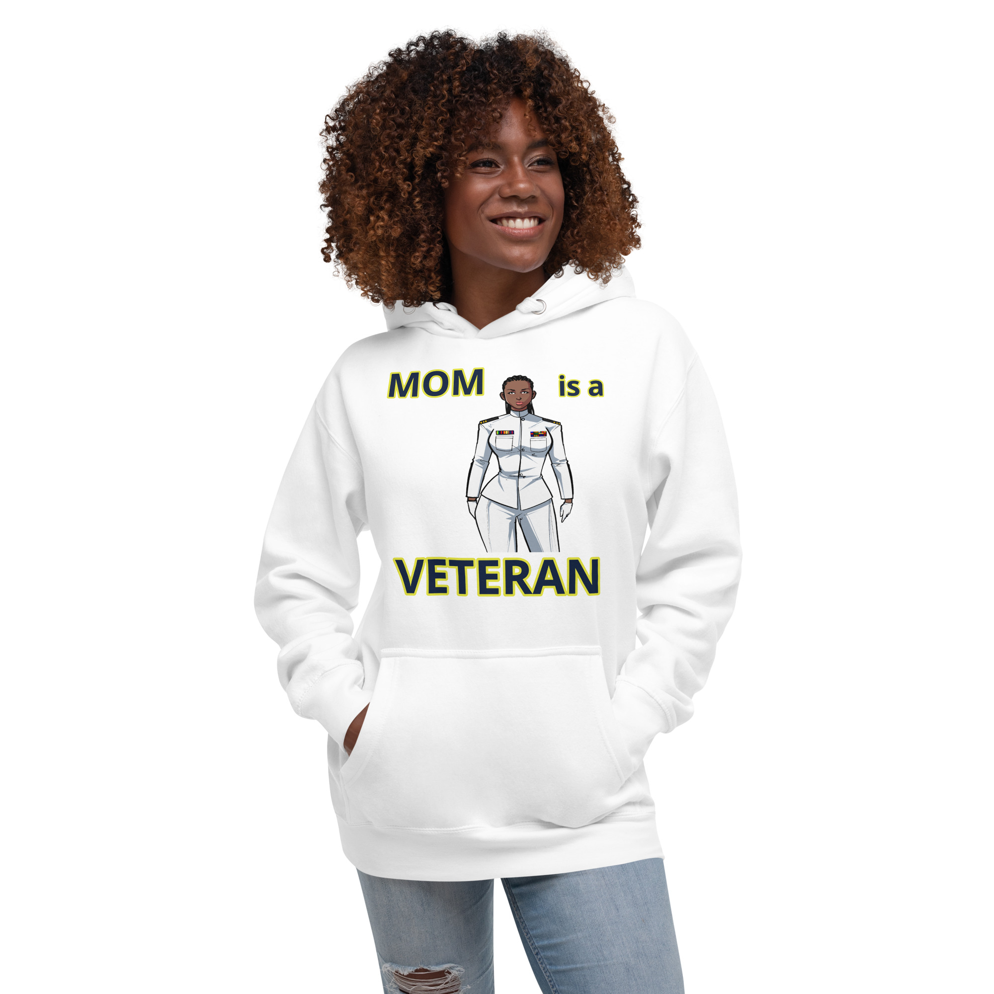 MOM IS A VETERAN TOO FIFE Unisex Hoodie - Image 9