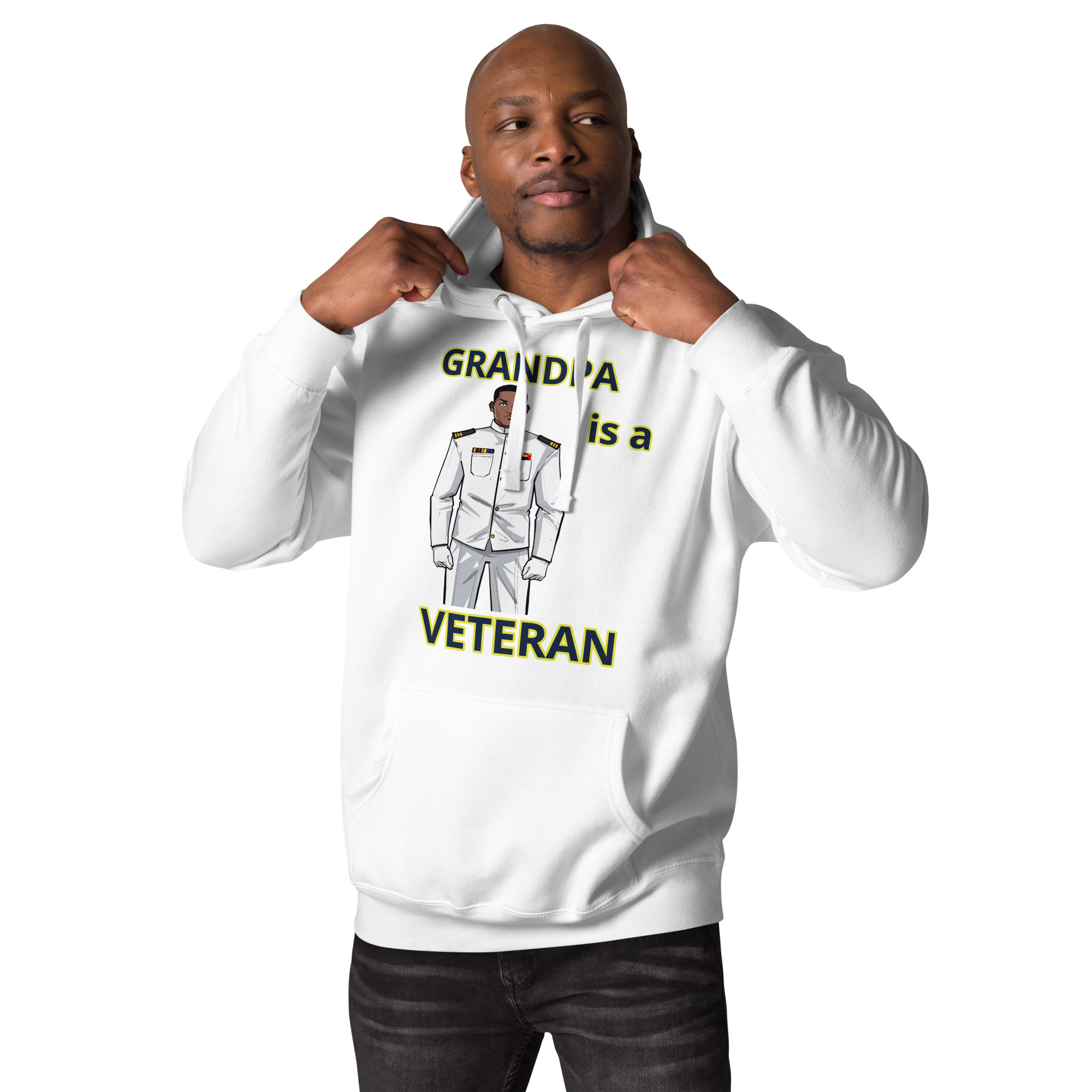 GRANDPA IS A VETERAN TOO FIFE Unisex Hoodie - Image 5