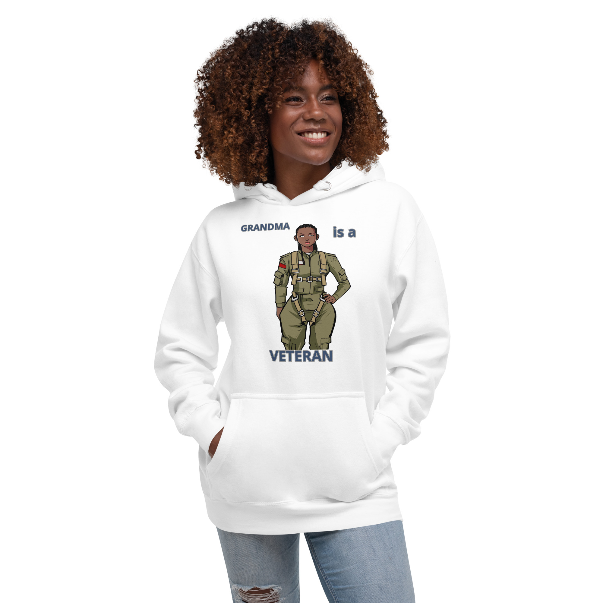GRANDMA IS VETERAN TOO FIFE Unisex Hoodie - Image 9