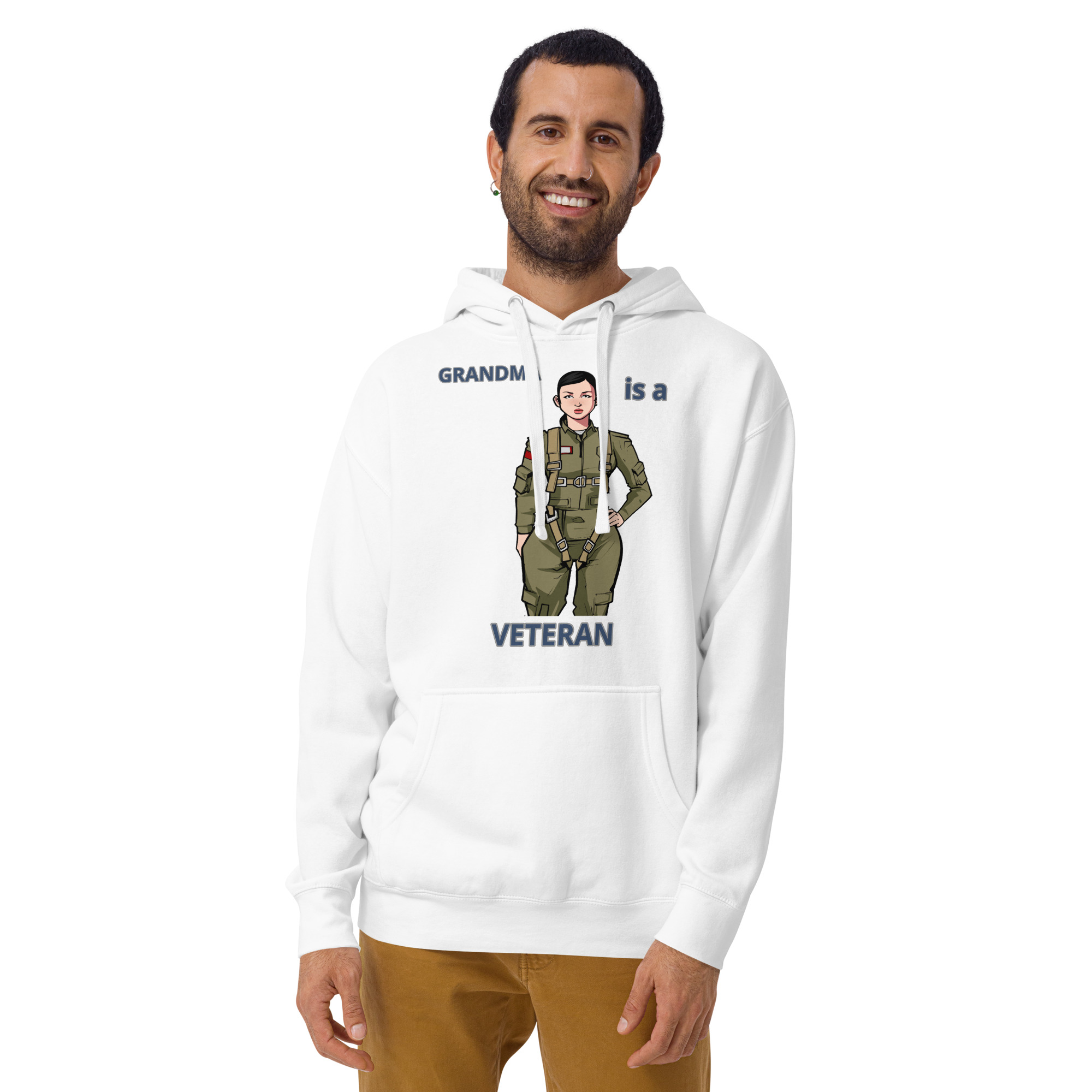 GRANDMA IS VETERAN TOO FIFE Unisex Hoodie - Image 9