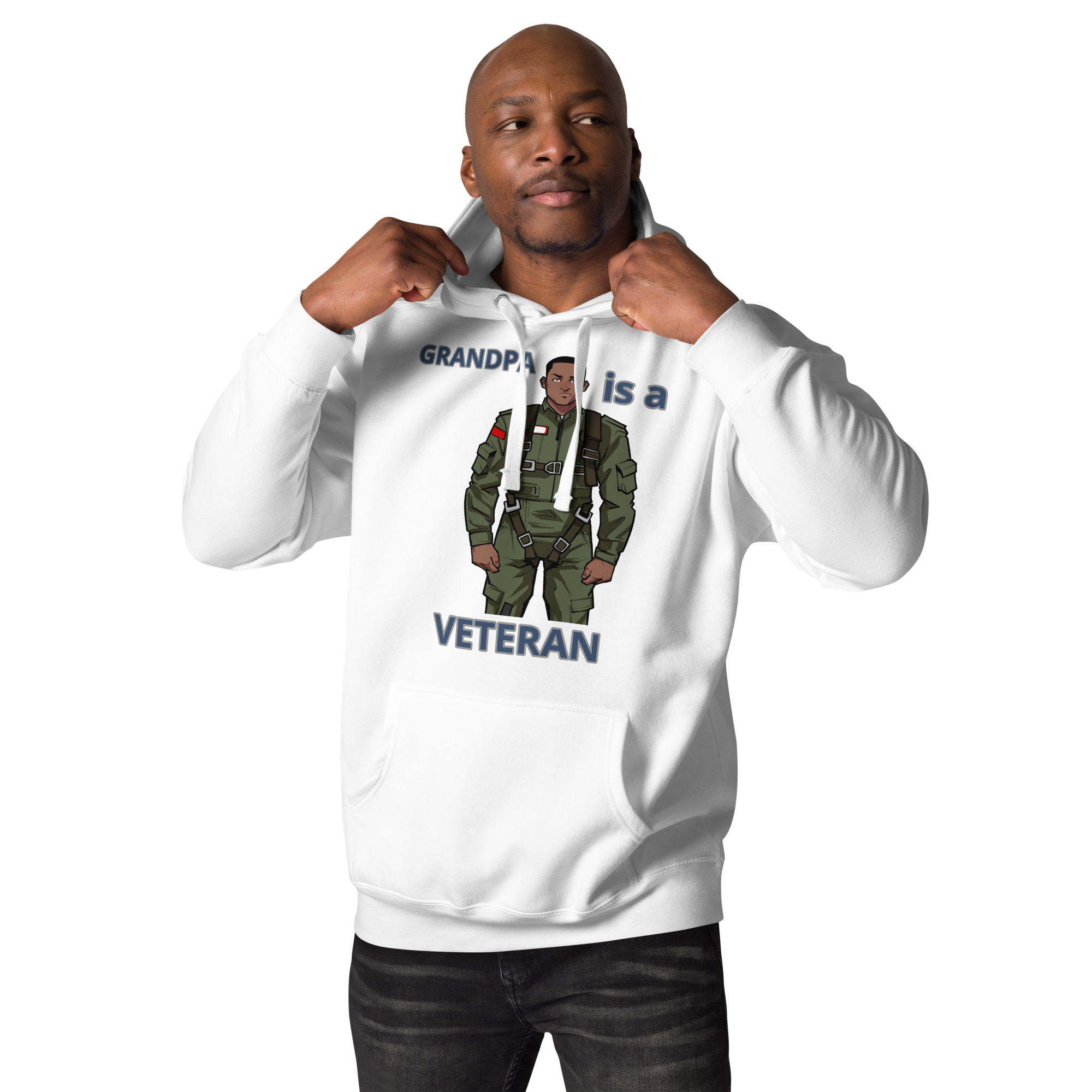 GRANDPA IS A VETERAN TOO FIFE Unisex Hoodie - Image 5