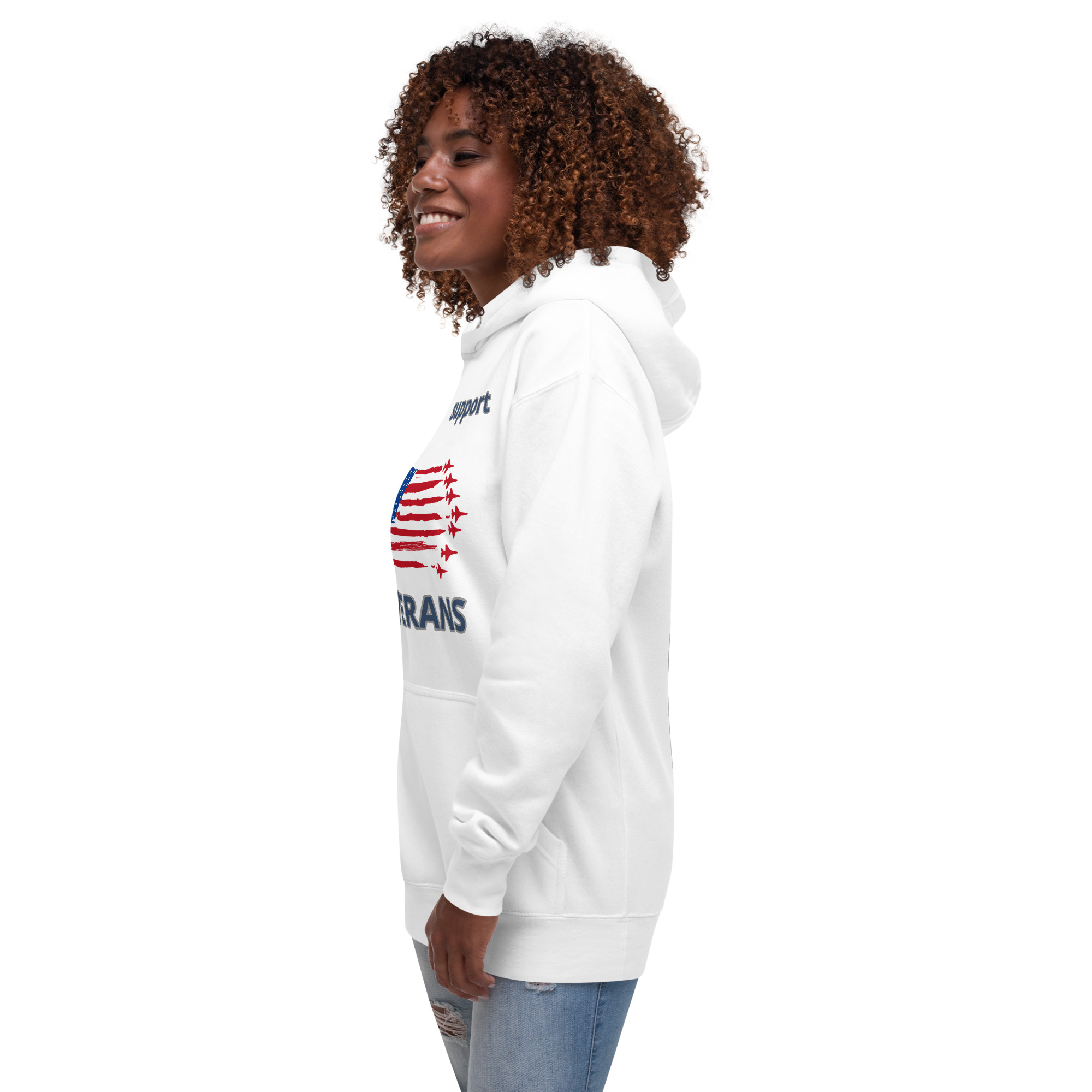 I SUPPORT VETERANS TOO FIFE Unisex Hoodie - Image 11