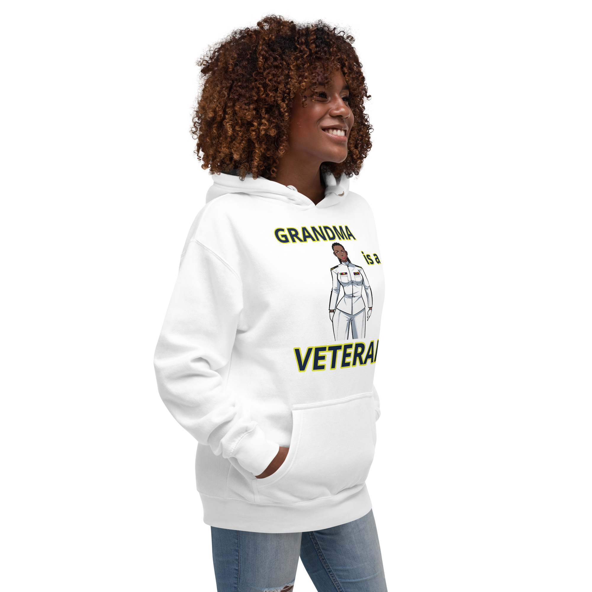 GRANDMA IS VETERAN TOO FIFE Unisex Hoodie - Image 12