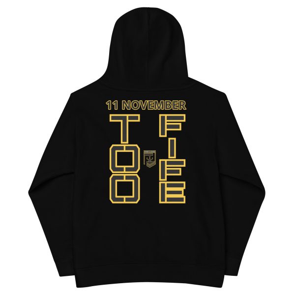 MOM IS A VETERAN TOO FIFE Kids Fleece Hoodie