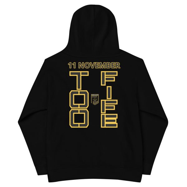 DAD IS A VETERAN TOO FIFE Kids Fleece Hoodie