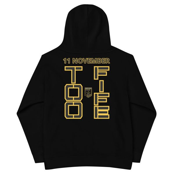 DAD IS A VETERAN TOO FIFE Kids Fleece Hoodie