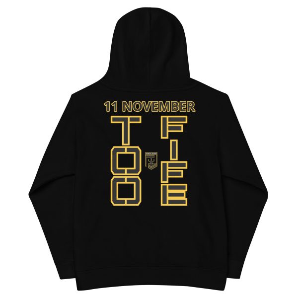 GRANDMA IS A VETERAN TOO FIFE Kids Fleece Hoodie