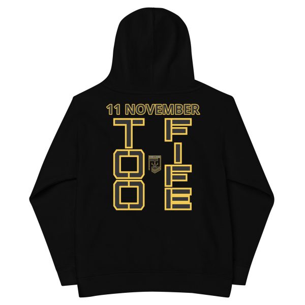 GRANDMA IS A VETERAN TOO FIFE Kids Fleece Hoodie