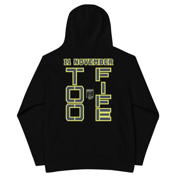 DAD IS A VETERAN TOO FIFE Kids Fleece Hoodie