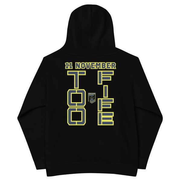 GRANDMA IS A VETERAN TOO FIFE Kids Fleece Hoodie