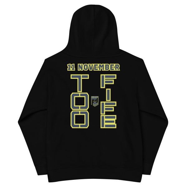 GRANDPA IS A VETERAN TOO FIFE Kids Fleece Hoodie