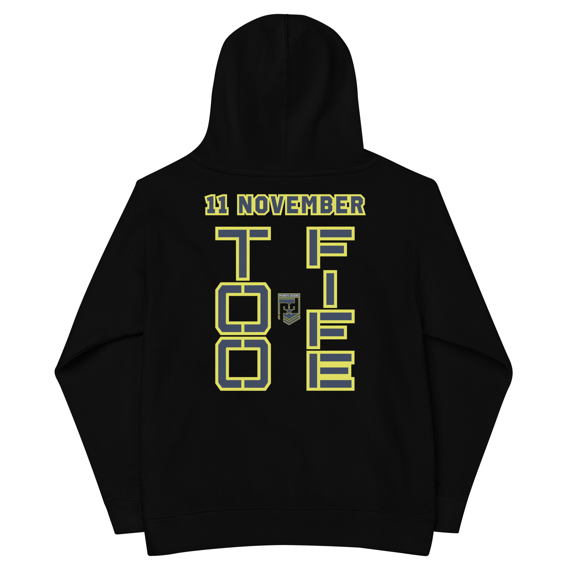 GRANDPA IS A VETERAN TOO FIFE Kids Fleece Hoodie - Image 2