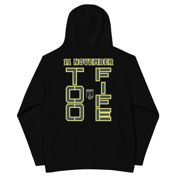 GRANDPA IS A VETERAN TOO FIFE Kids Fleece Hoodie