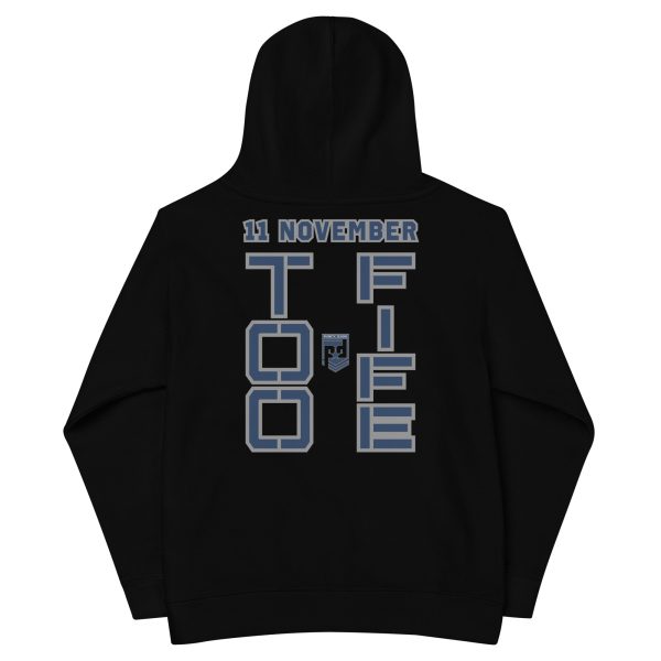 GRANDMA IS A VETERAN TOO FIFE Kids Fleece Hoodie