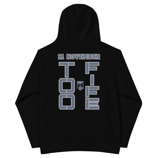 GRANDMA IS A VETERAN TOO FIFE Kids Fleece Hoodie